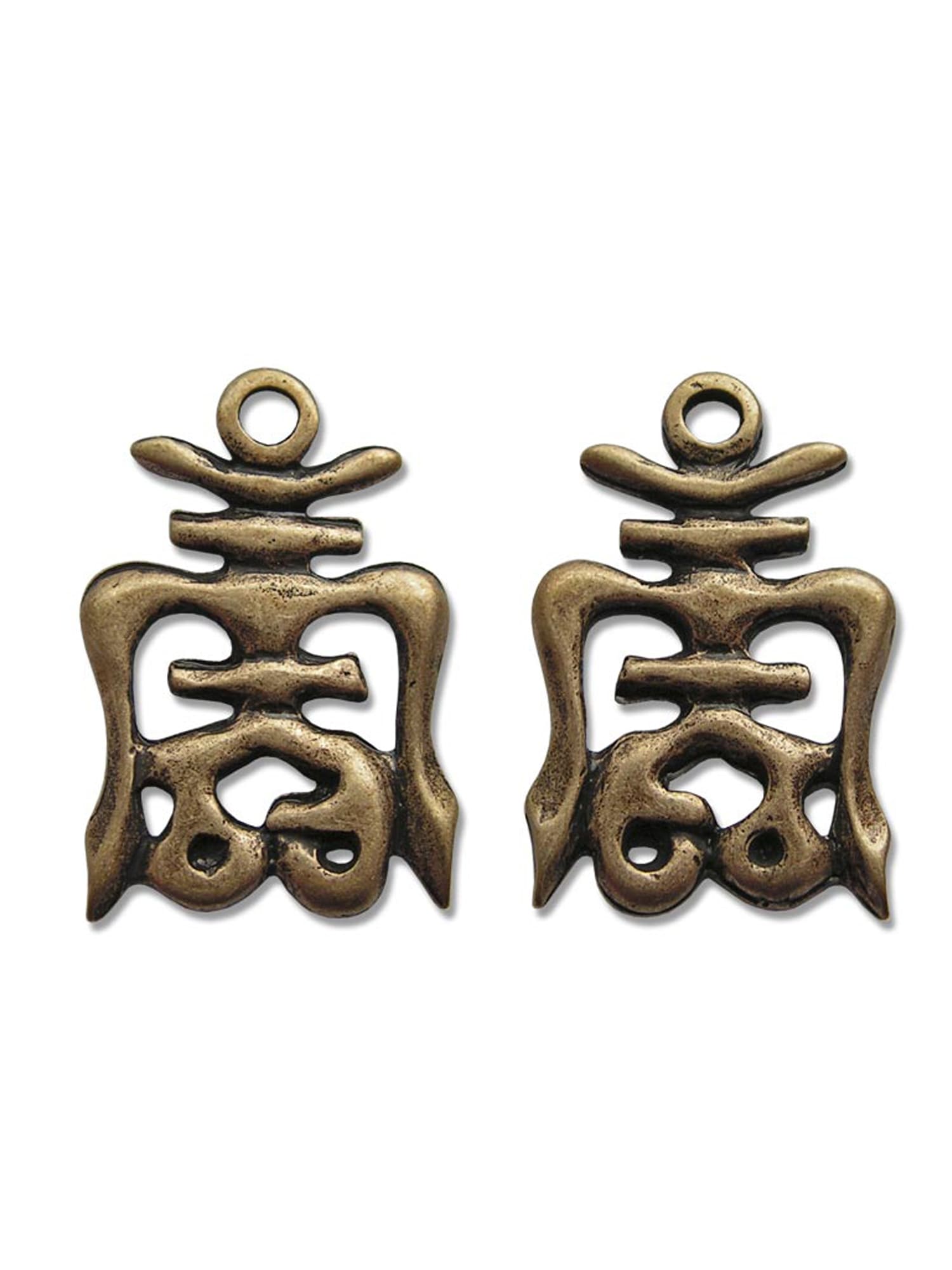 Adelia´s Amulett »Amulett Anhänger Alte Symbole Shou«, Shou - Für Langlebigkeit sowie Wohlbefinden
