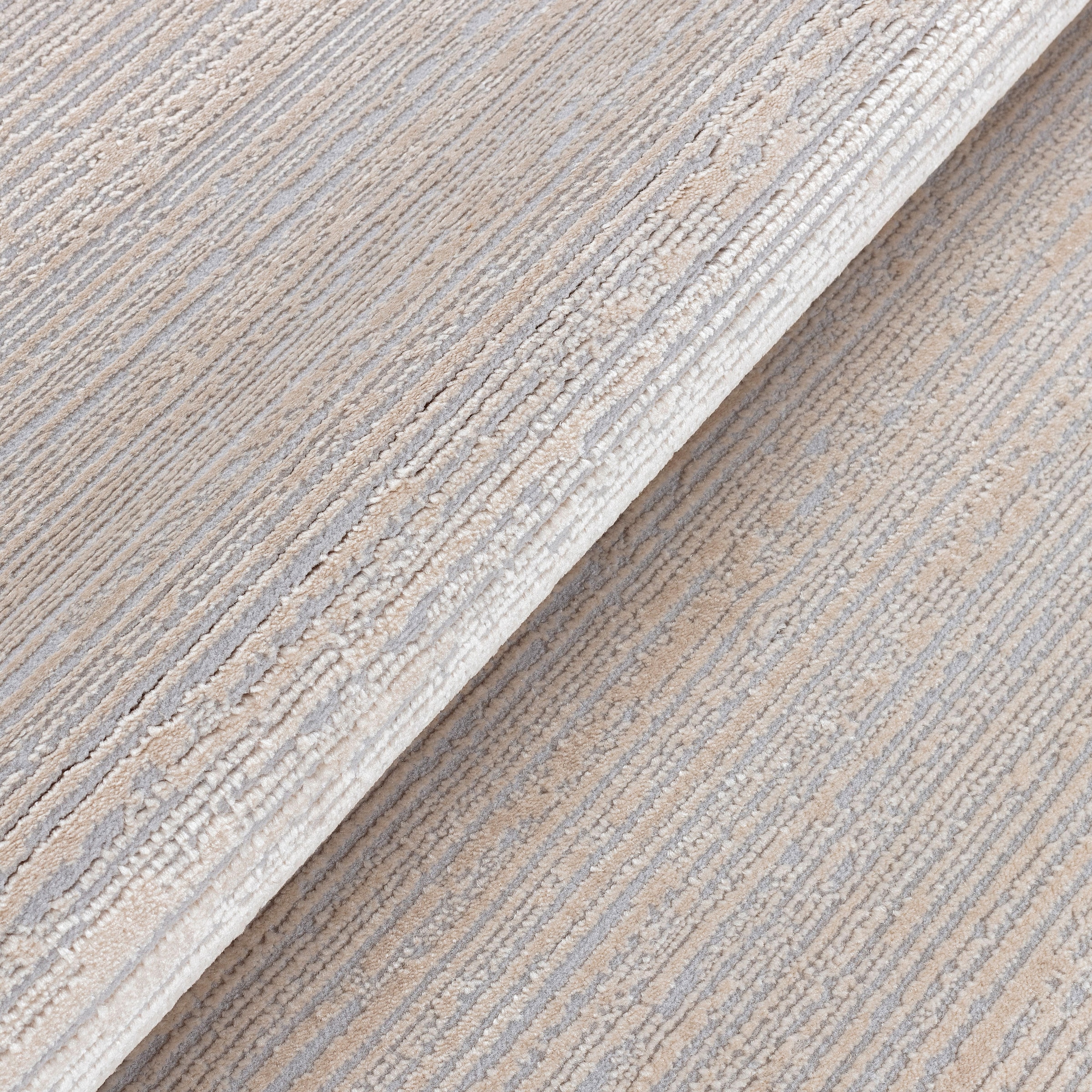 Sehrazat Teppich »LIMA , auch als Läufer« rechteckig 10 mm Höhe Kurzflor, Linienstruktur, leichter Glanz, Wohnzimmer