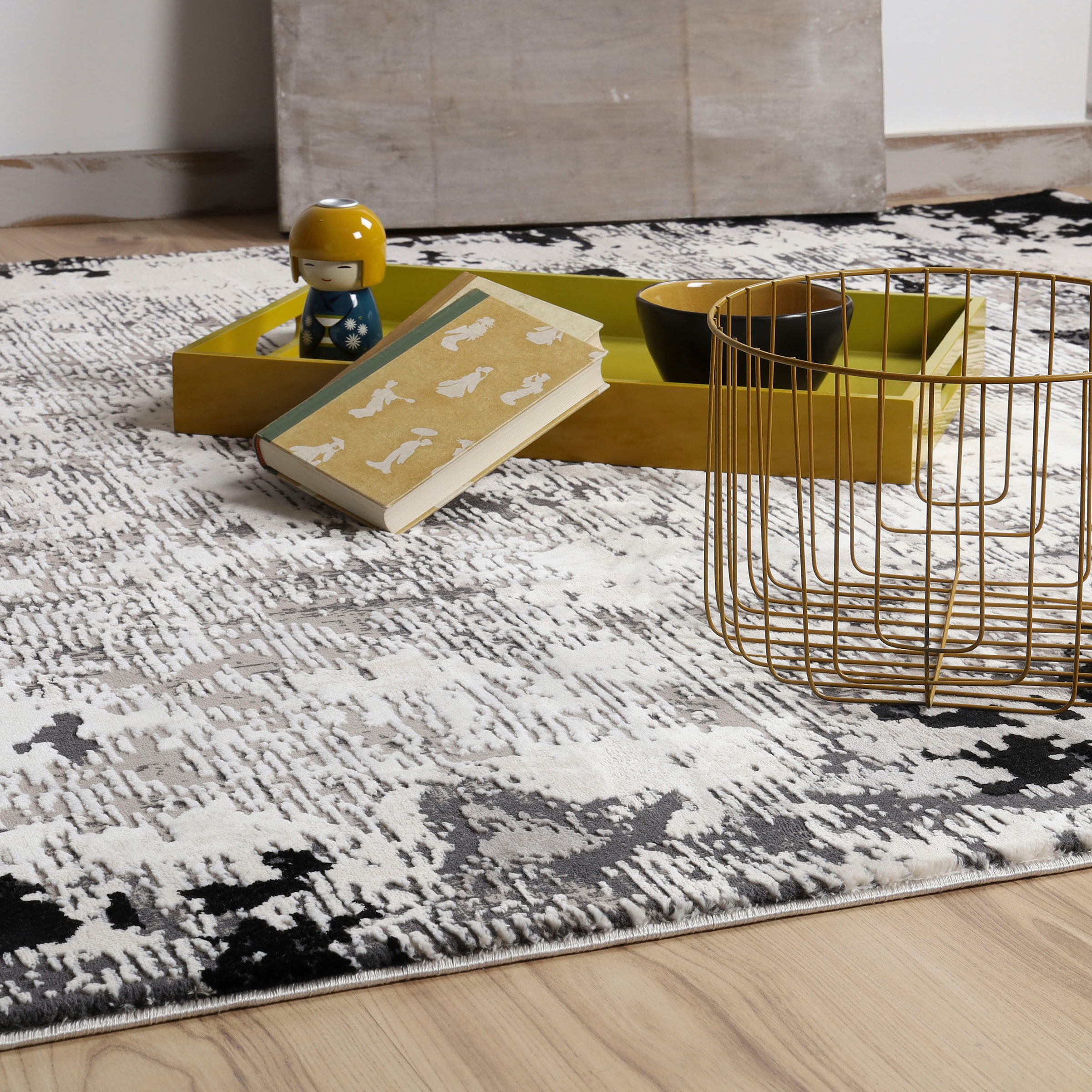 Teppich OBSESSION "My Opal 912", grau, B:200cm H:10mm L:290cm, Polyester, Teppiche, Teppich, 3D-Effekt, modern, ideal im Wohnzimmer & Schlafzimmer 3