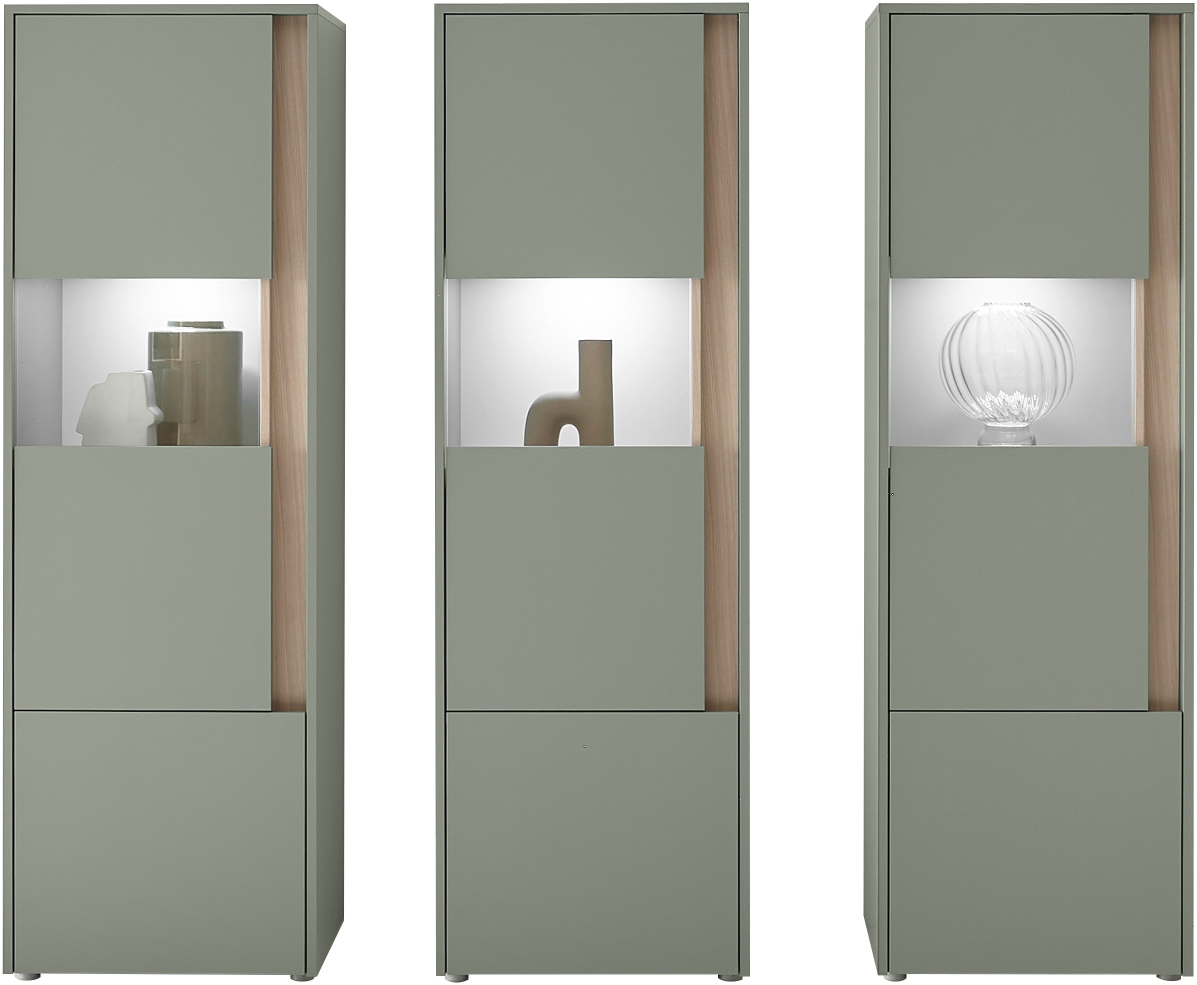 Home affaire Wohnwand »City/Giron, moderne Anbauwand, Komplettset in vielen Farben verfügbar« Set, 3 Stk. tlg.