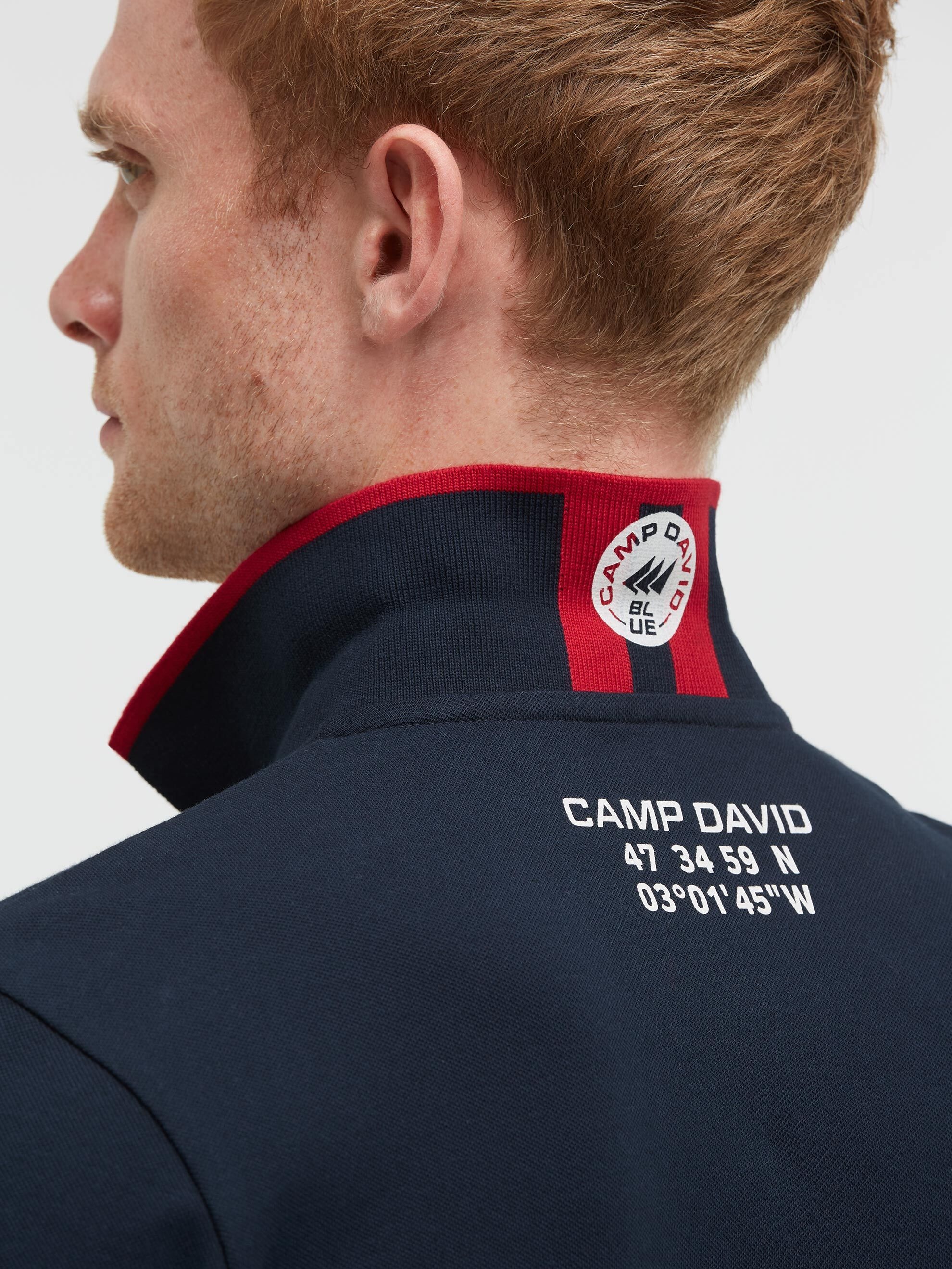CAMP DAVID Poloshirt mit Baumwolle