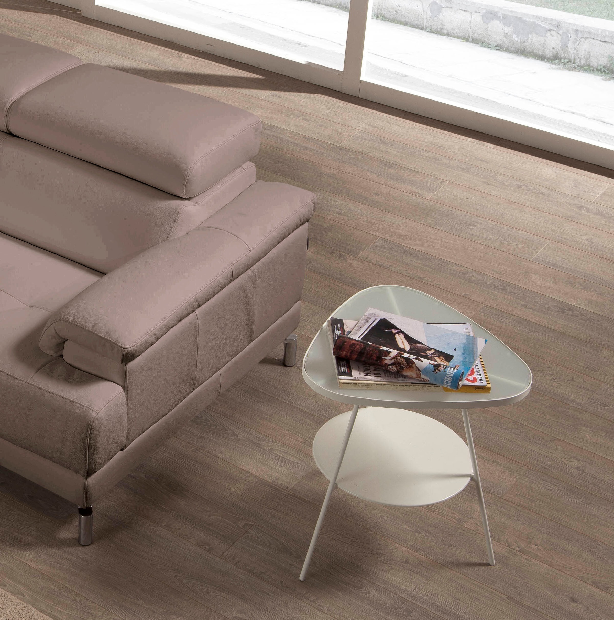 Egoitaliano Ecksofa »Soul, Design und Sitzkomfort auf hohem Niveau, tolle Details, L-Form«, mit Recamiere, inkl. Kopfteilverstellung