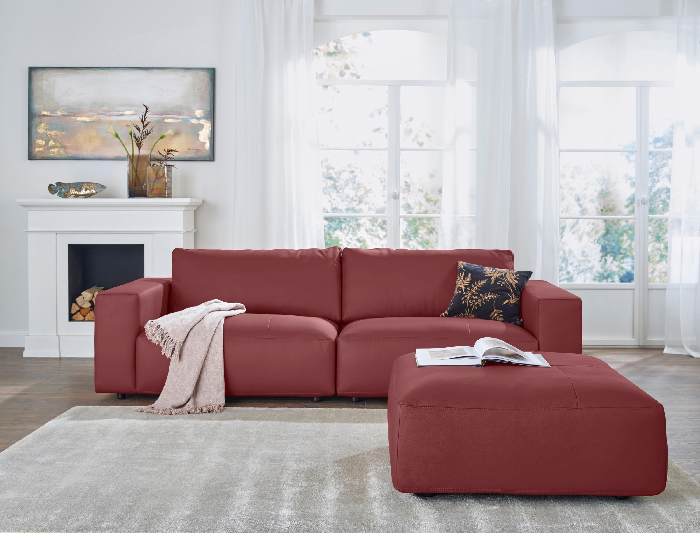 Musterring Big-Sofa »LUCIA«, in vielen Qualitäten und 4 unterschiedlichen Nähten, 3-Sitzer