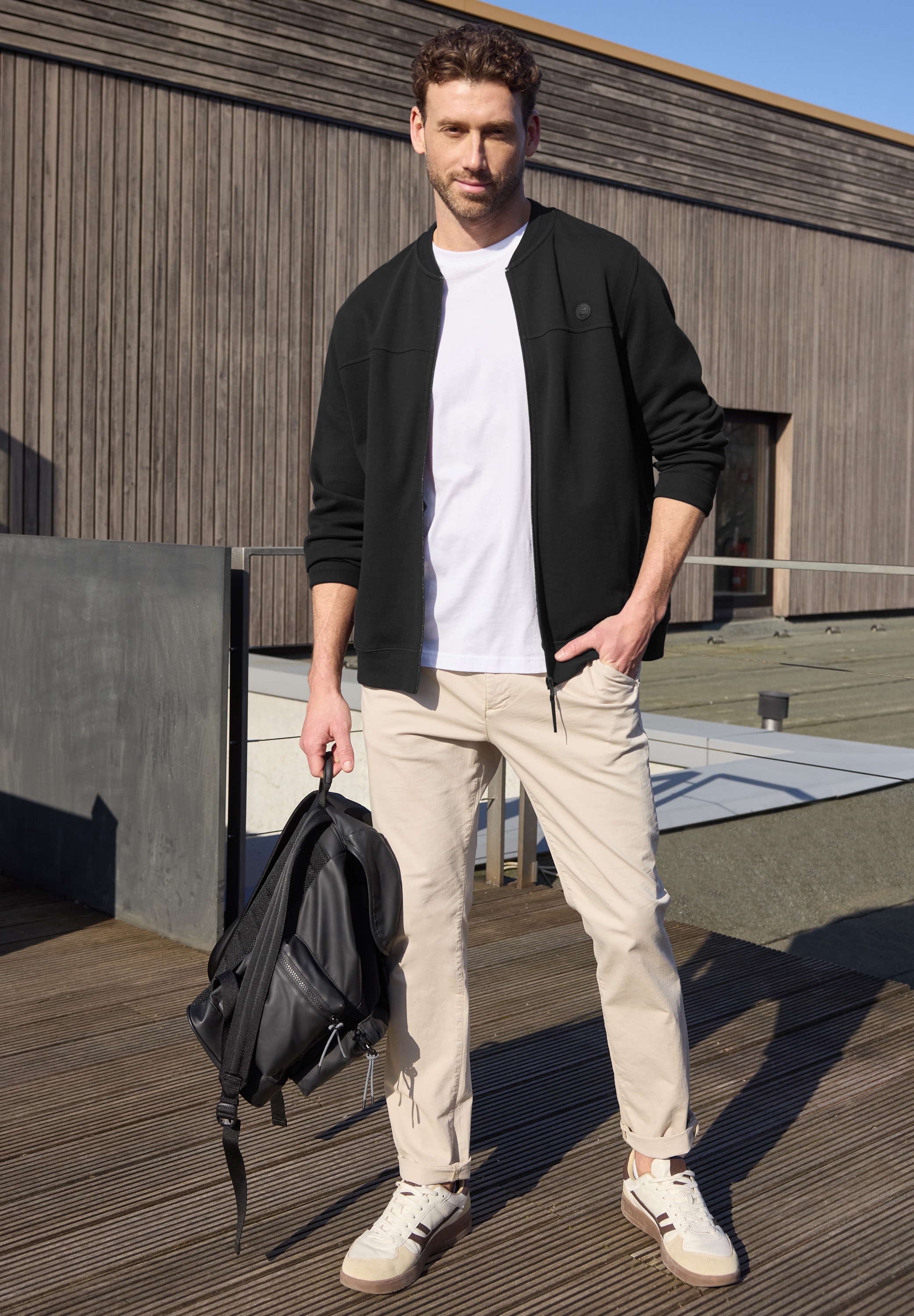 STREET ONE MEN Blouson ohne Kapuze mit Taschen-Detail