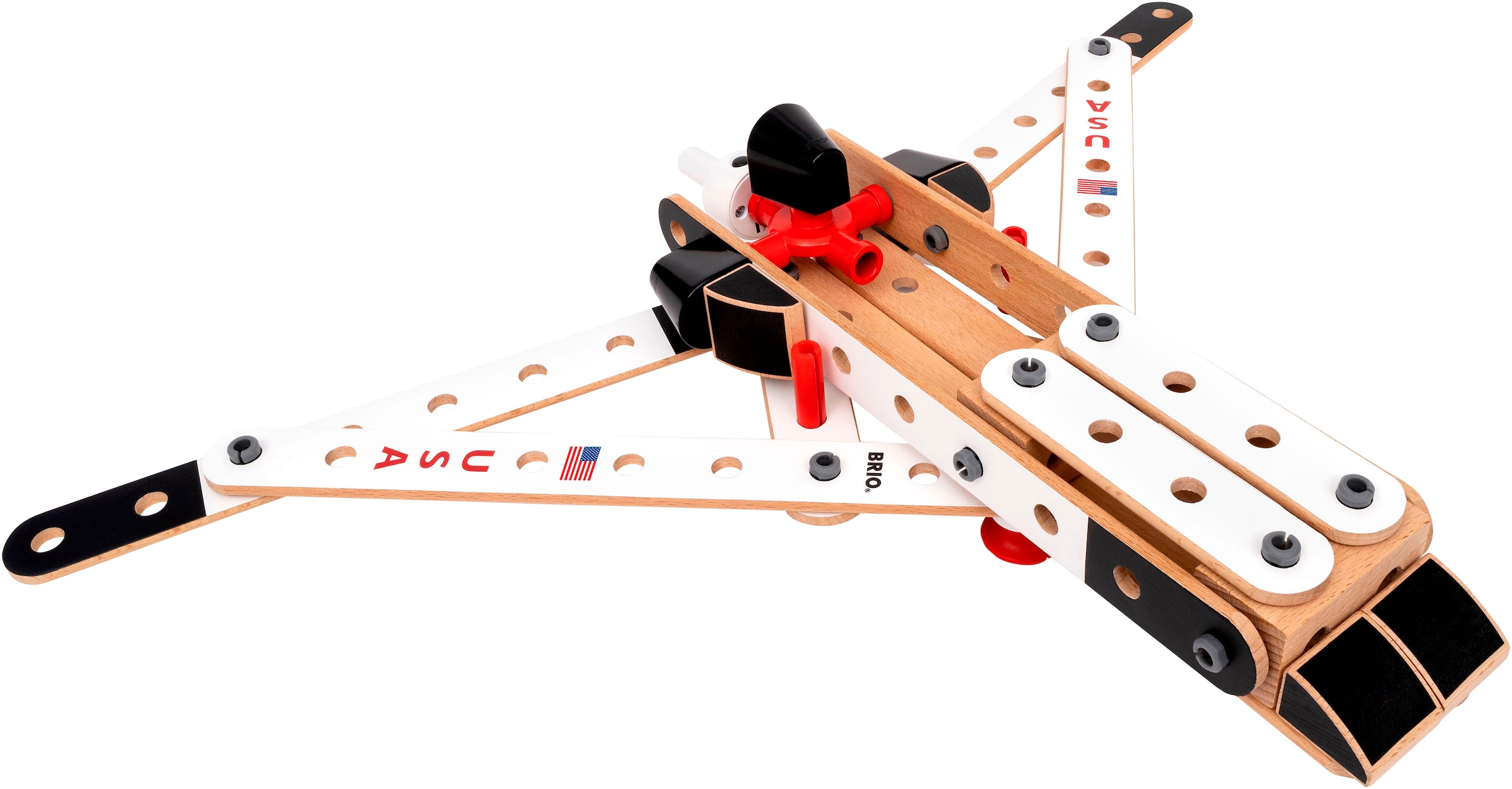 BRIO® Konstruktions-Spielset »BRIO Builder - Apollo Saturn V (34607)«, (91 St.), mit Licht