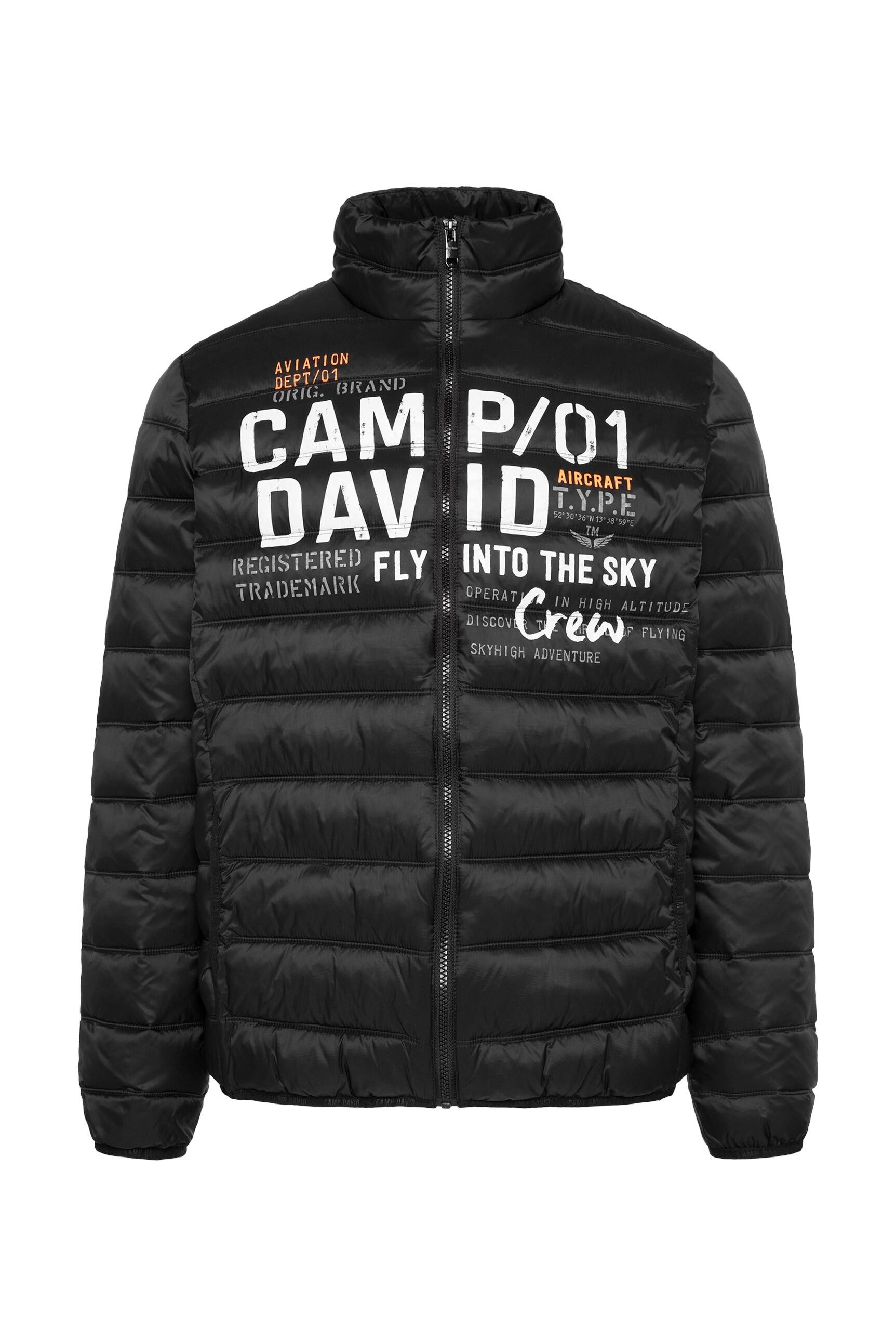 CAMP DAVID Outdoorjacke ohne Kapuze mit elastischem Saumabschluss