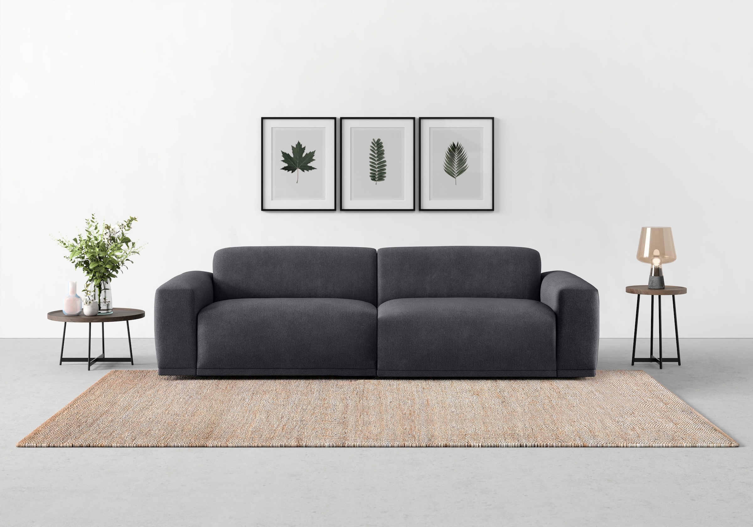 TRENDMANUFAKTUR Big-Sofa »Braga, mit hochwertigem Kaltschaum, Megasofa, in Cord...