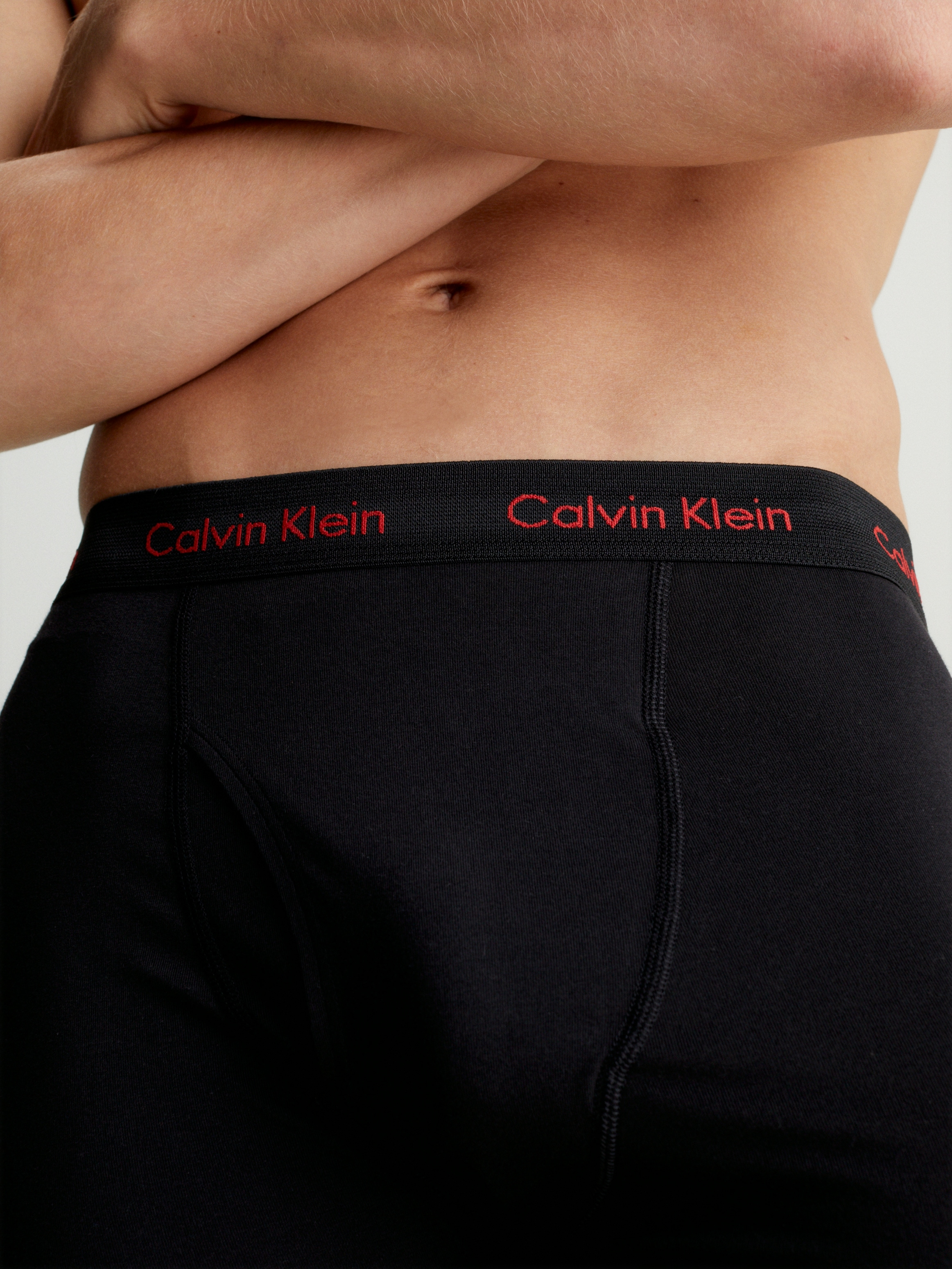 Calvin Klein Underwear Boxer »BOXER BRIEF 3PK«, (Packung, 3 St., 3er), mit praktischem Eingriff