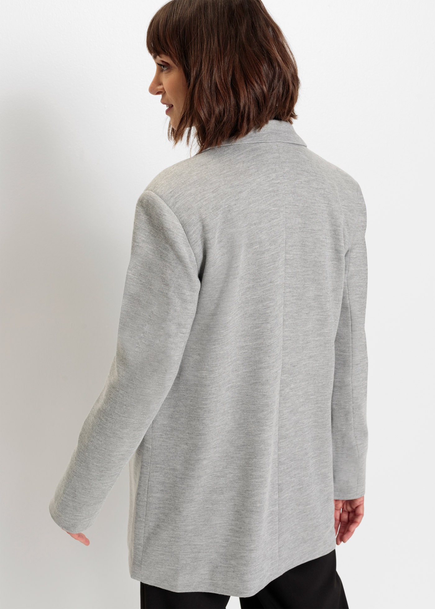 bonprix Jerseyblazer "Langer Jersey-Blazer mit Taschen" Langer Jersey-Blaze günstig online kaufen