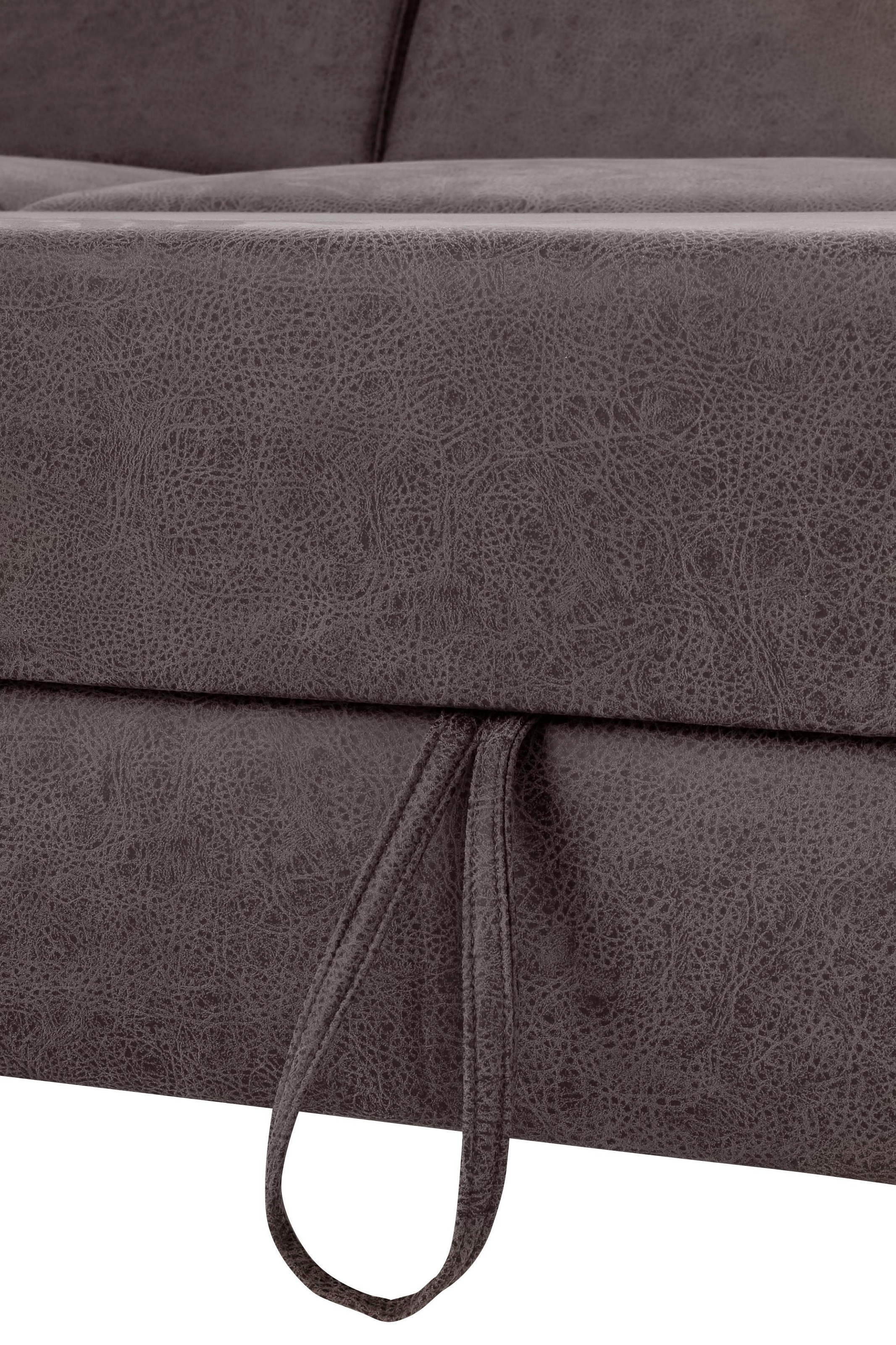 Home affaire Ecksofa »Palmera L-Form«, Federkern, wahlweise mit Bettfunktion und mit/ohne Bettkasten