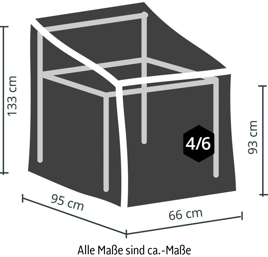 Best Gartenmöbel-Schutzhülle, für Stühle 66x95x133/95 cm