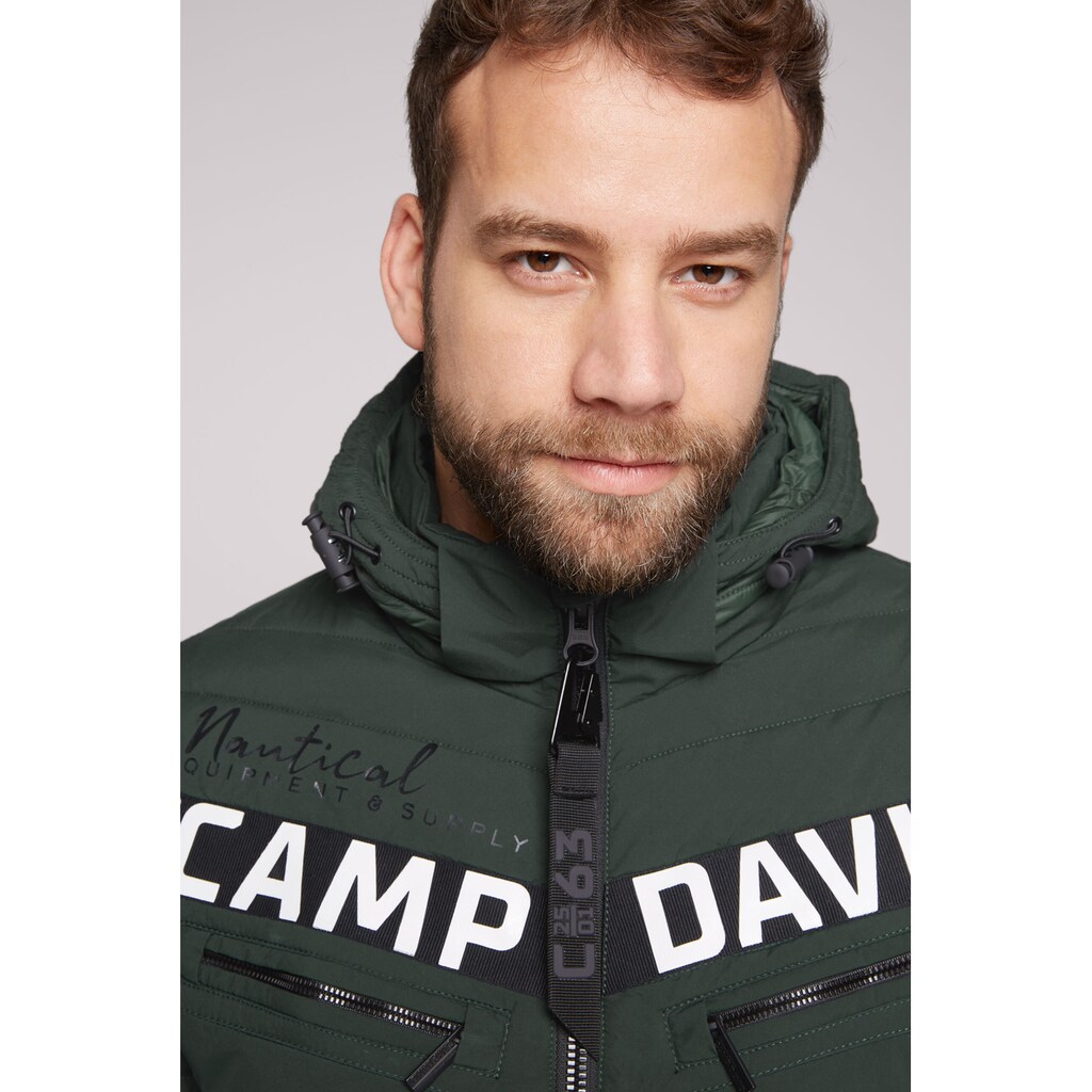 CAMP DAVID Winterjacke, mit Kapuze