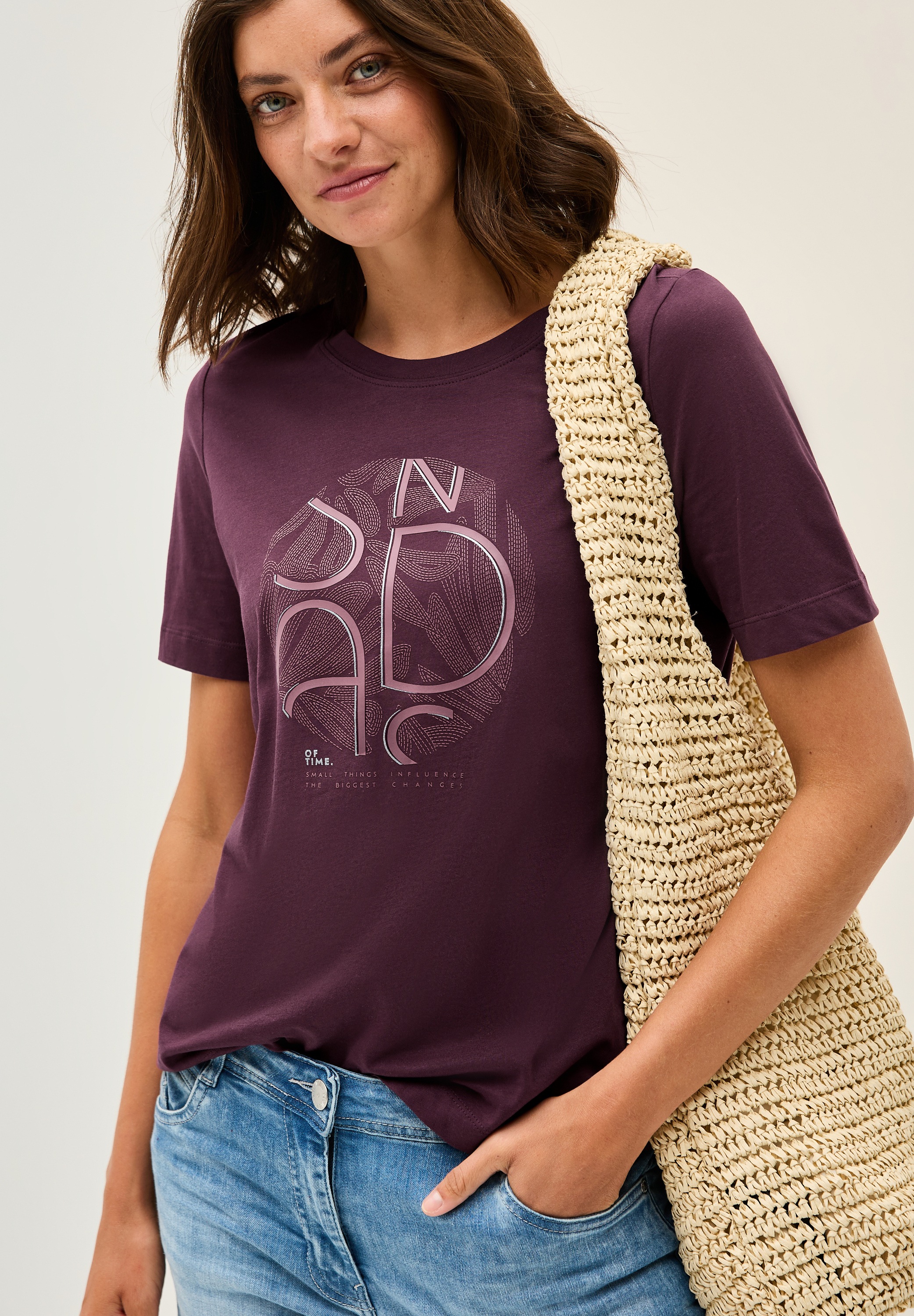 Cecil T-Shirt mit Artwork günstig online kaufen