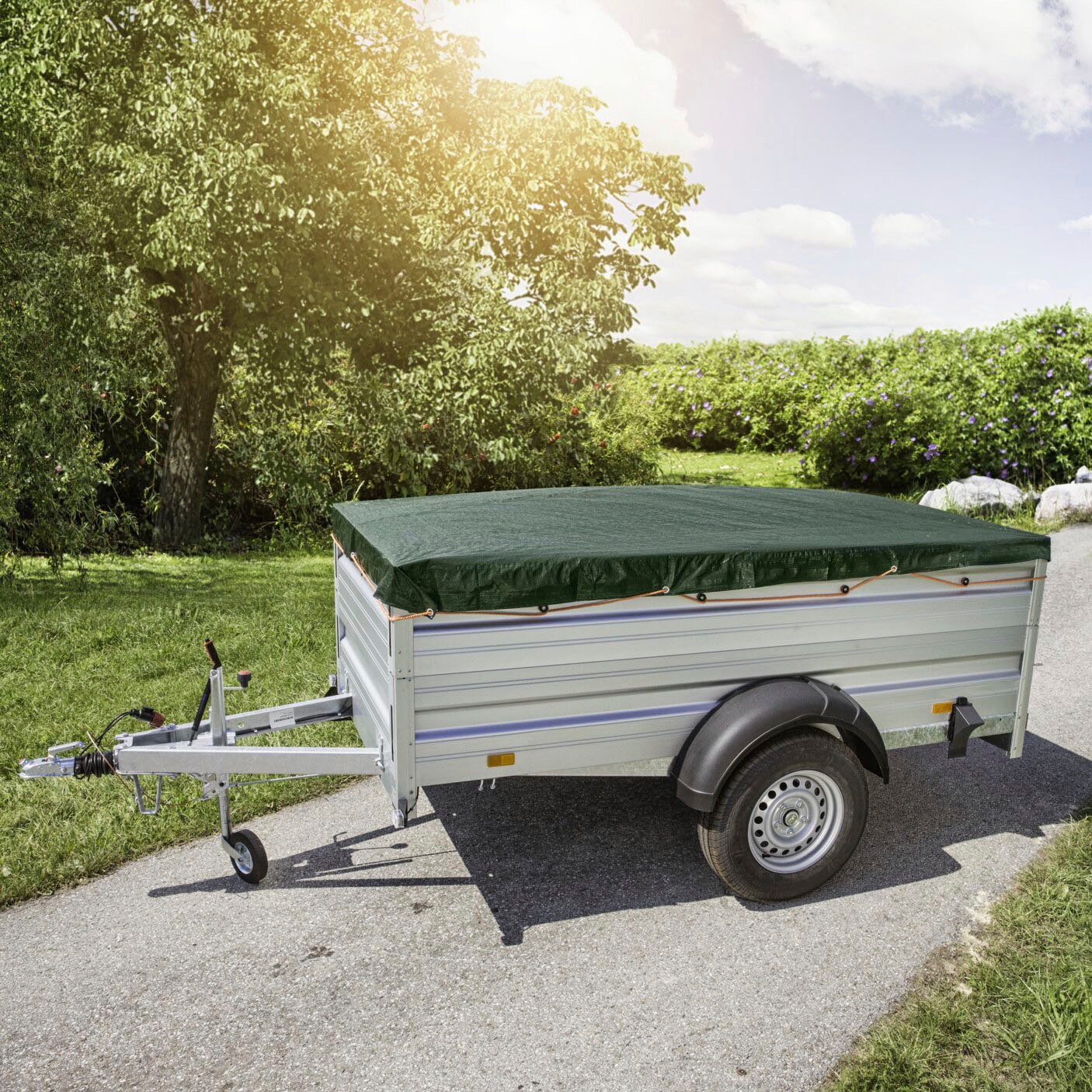 Windhager Schutzplane »MEDIUM«, LxB: 5x4 m, aus robustem HDPE Gewebe, reißfest und widerstandsfähig