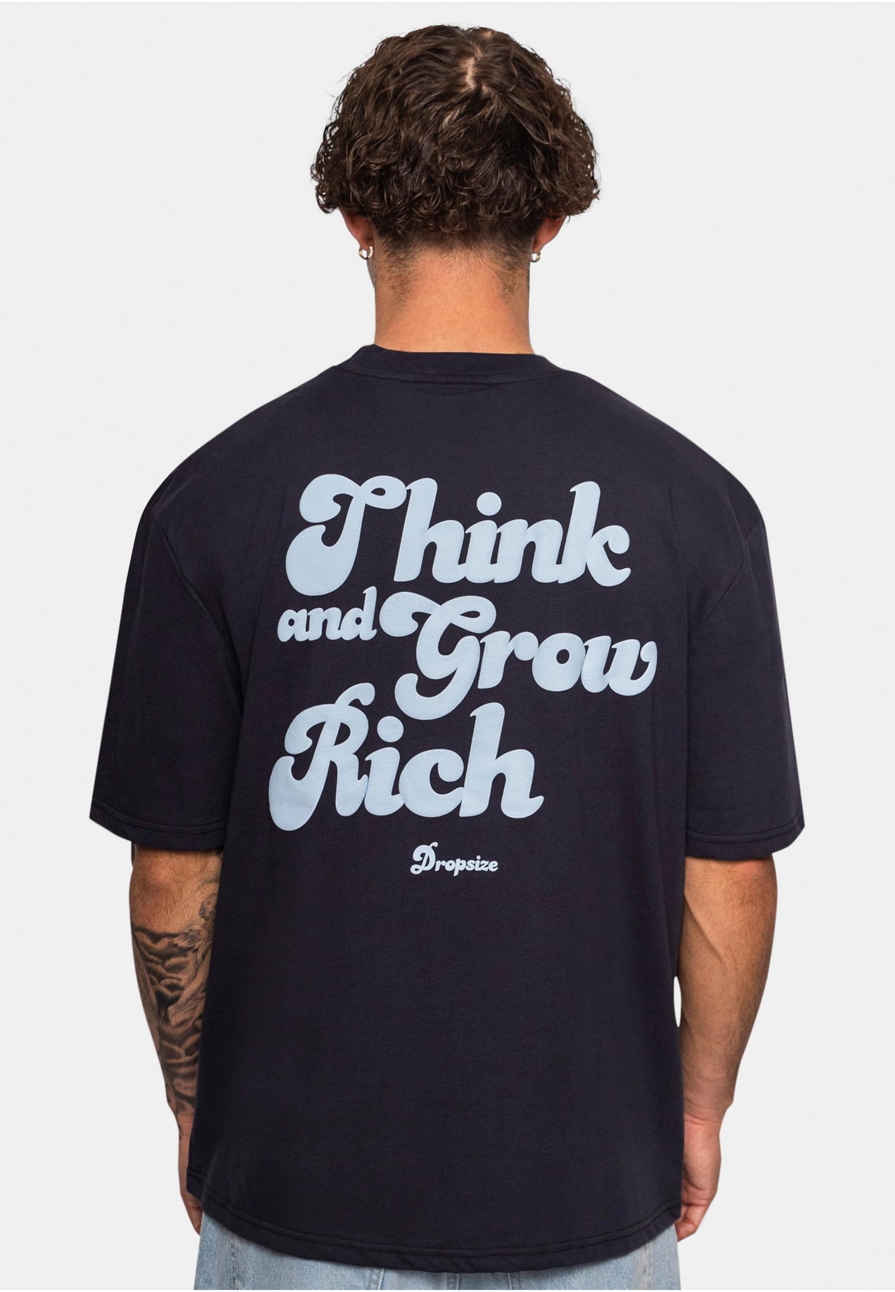 Dropsize T-Shirt »Dropsize Herren Heavy Grow Rich T-Shirt«, (1 tlg.)