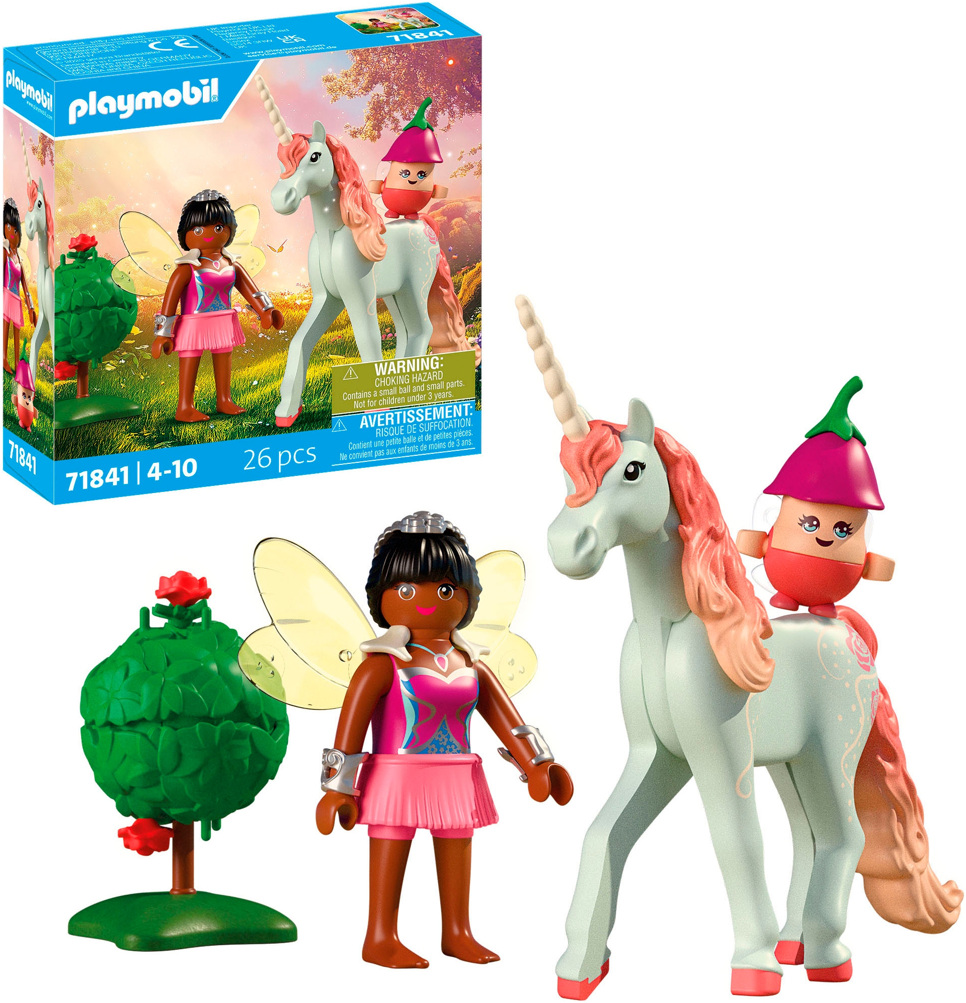 Playmobil® Konstruktions-Spielset »Sammeleinhorn, Himmelsrose mit Fee (71841), Princess Magic«
