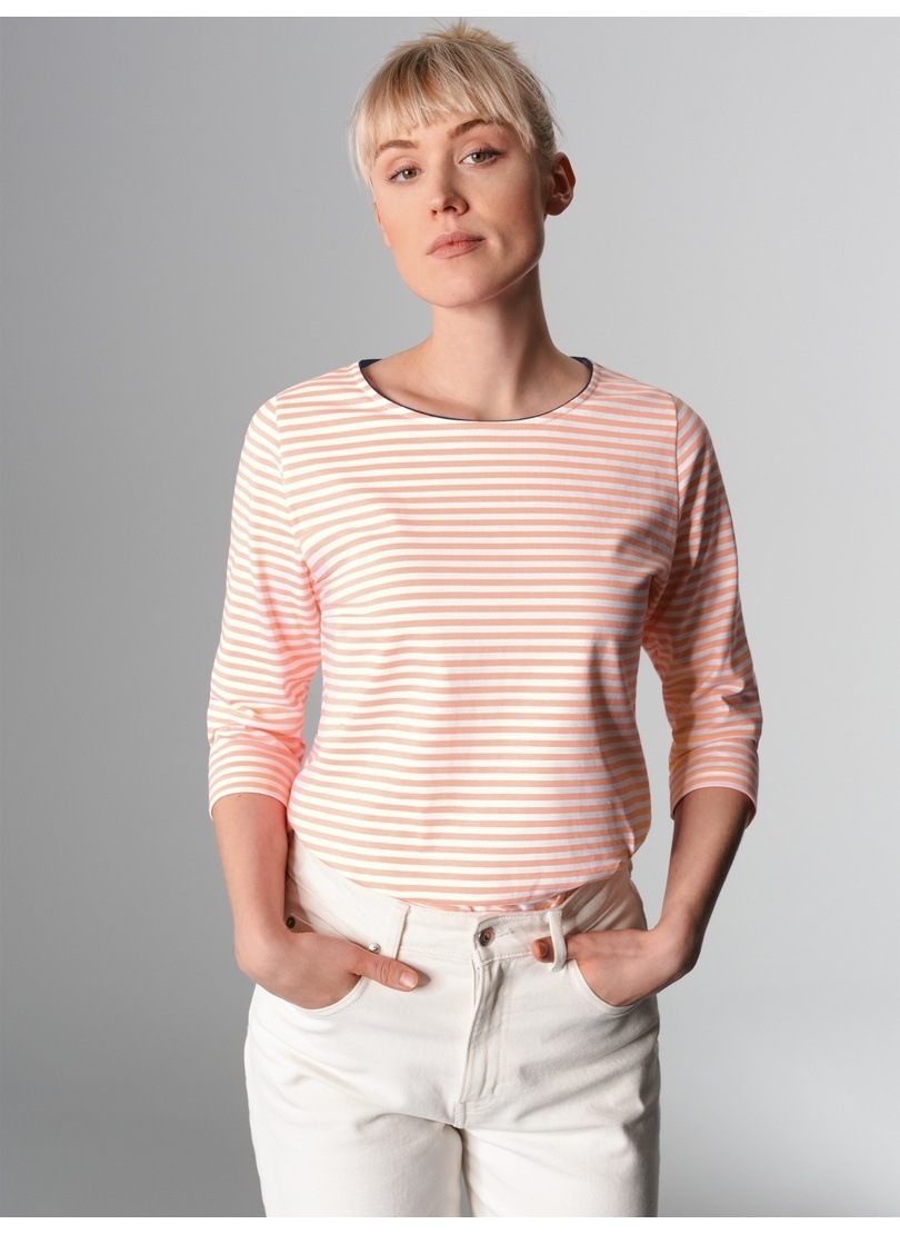 Trigema Longsleeve »TRIGEMA Shirt aus 100% Baumwolle mit 3/4-Arm«, (1 tlg.)
