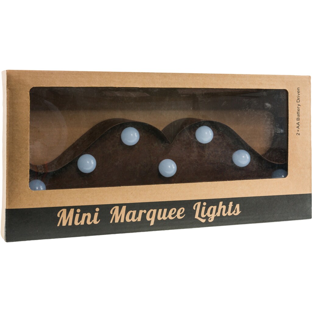 MARQUEE LIGHTS Tischleuchte »Moustache«, 11 flammig-flammig