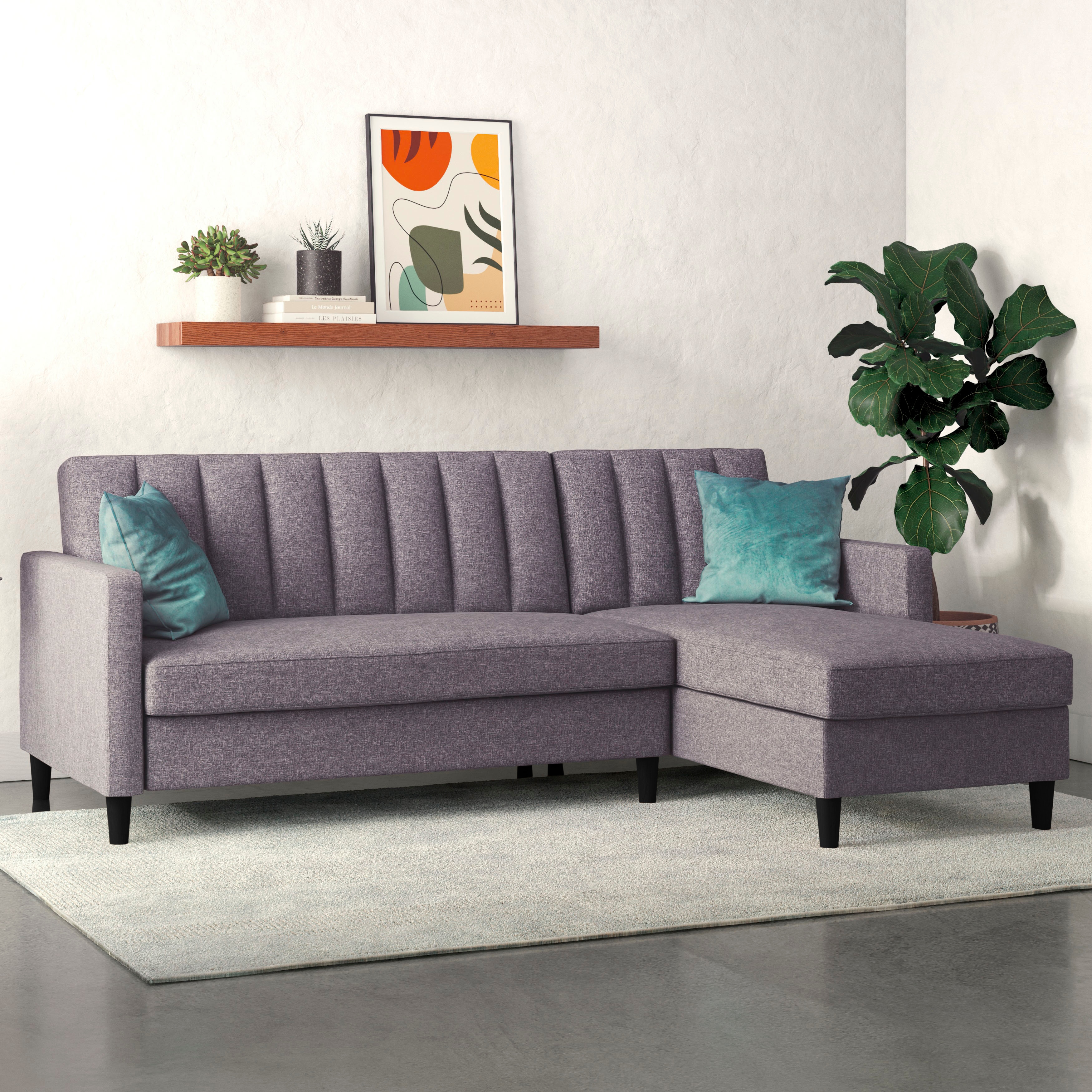 Dorel Home Ecksofa "Celine, L-Form," mit Bett-Funktion und Stauraum. Recamiere beidseitig montierbar