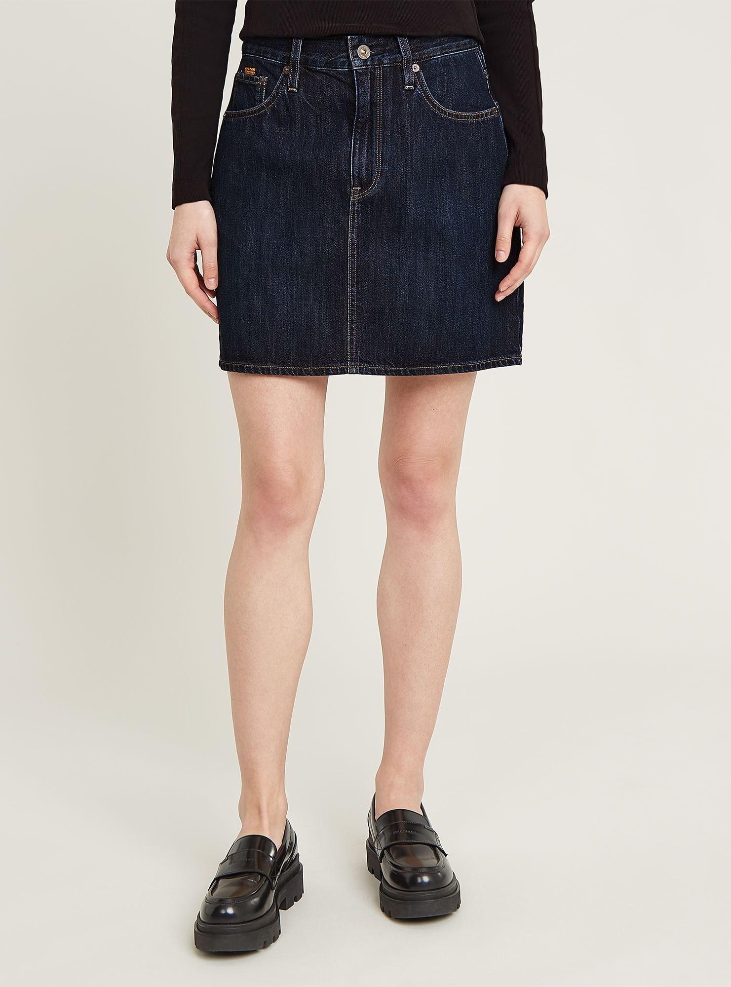 G-STAR Jeanskleid "Viktoria Short Rock Clean Edge" günstig online kaufen