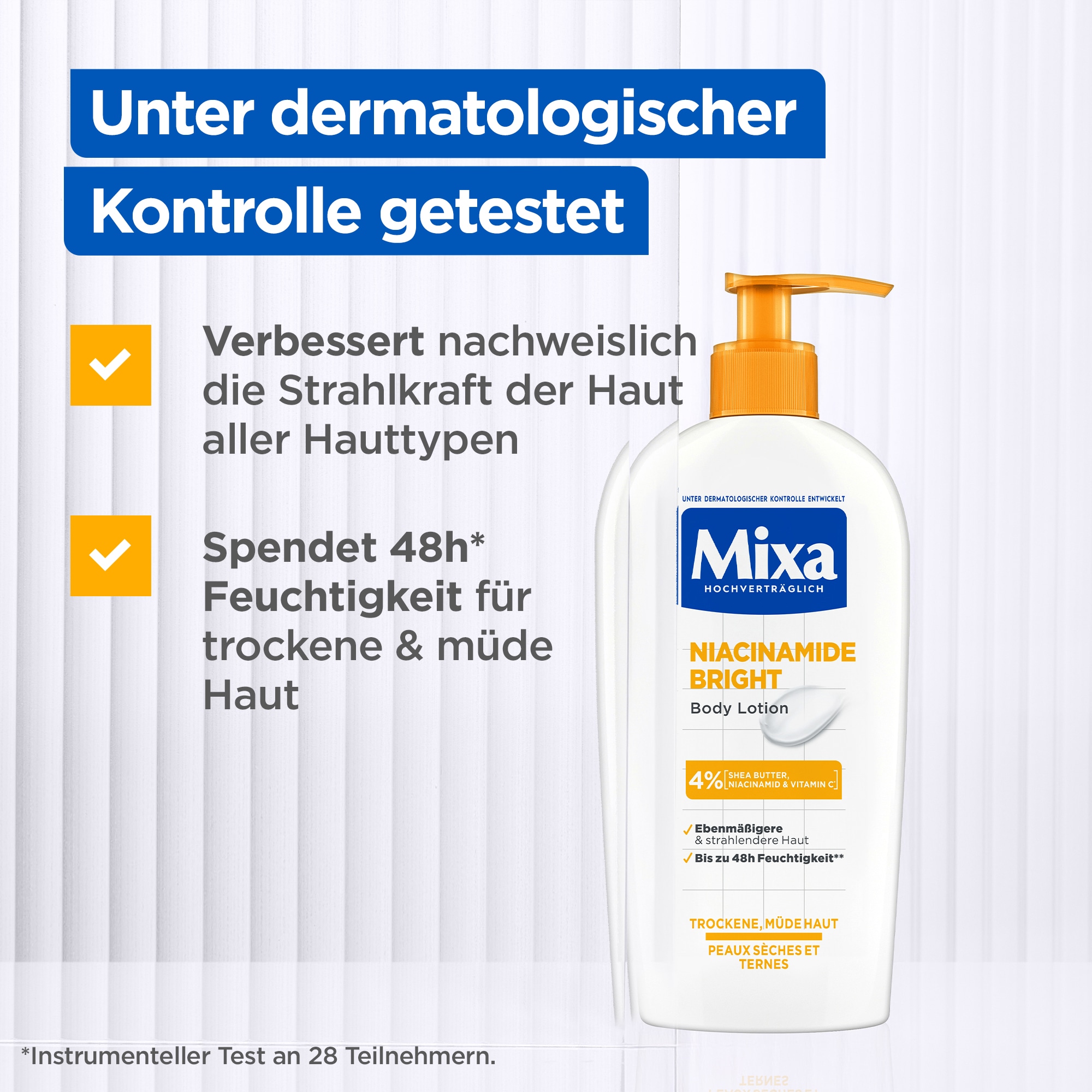 Mixa Körpermilch »Mixa Niacinamide Bright Body Lotion«