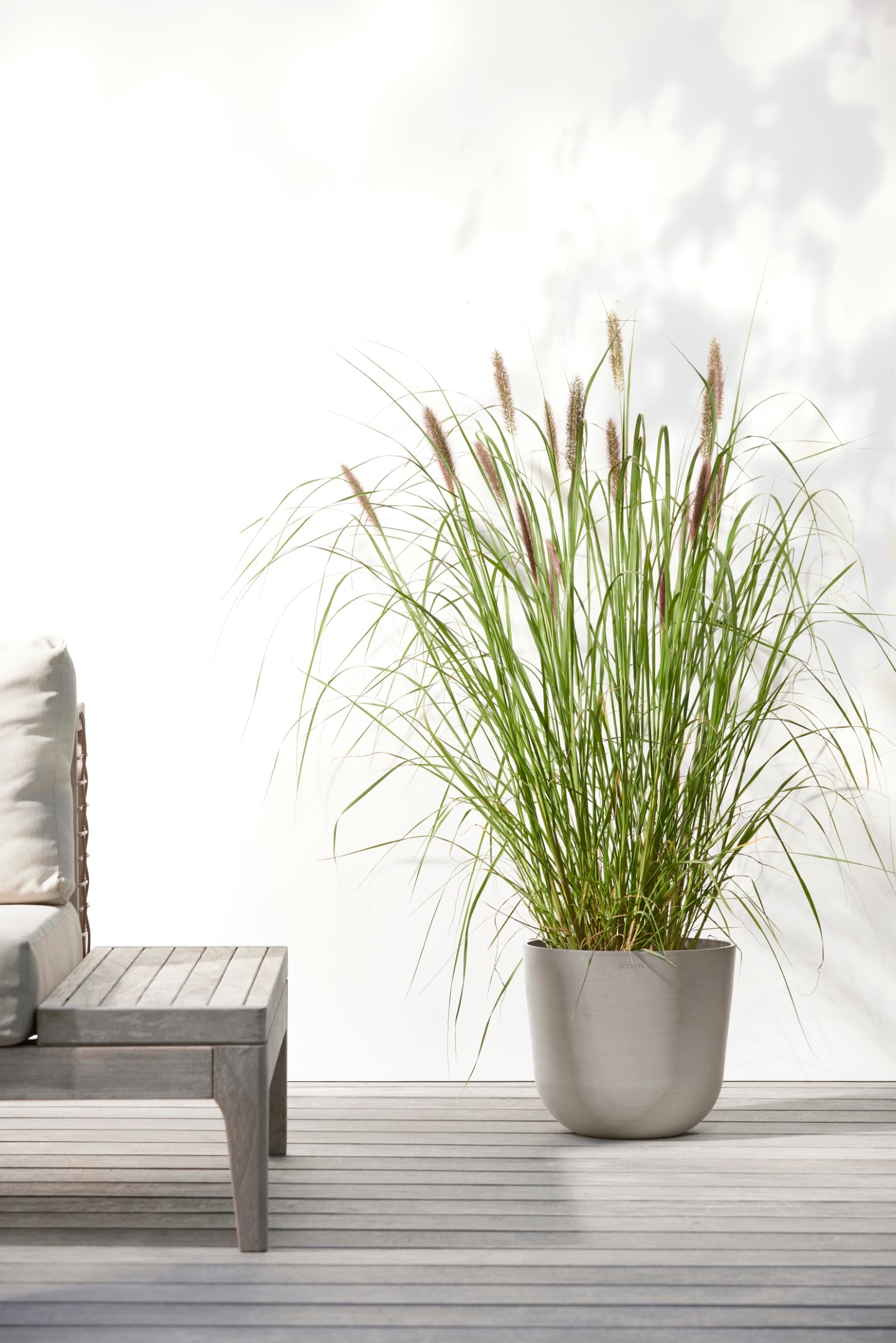 ECOPOTS Blumentopf »Oslo 25 Taupe« für innen und außen: frostsicher, bruchsicher und lichtbeständig