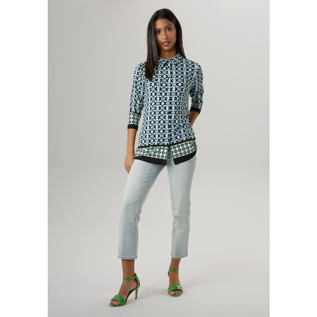 Aniston SELECTED Hemdbluse, in elastischer Jerseyqualität - NEUE KOLLEKTION  für kaufen | BAUR