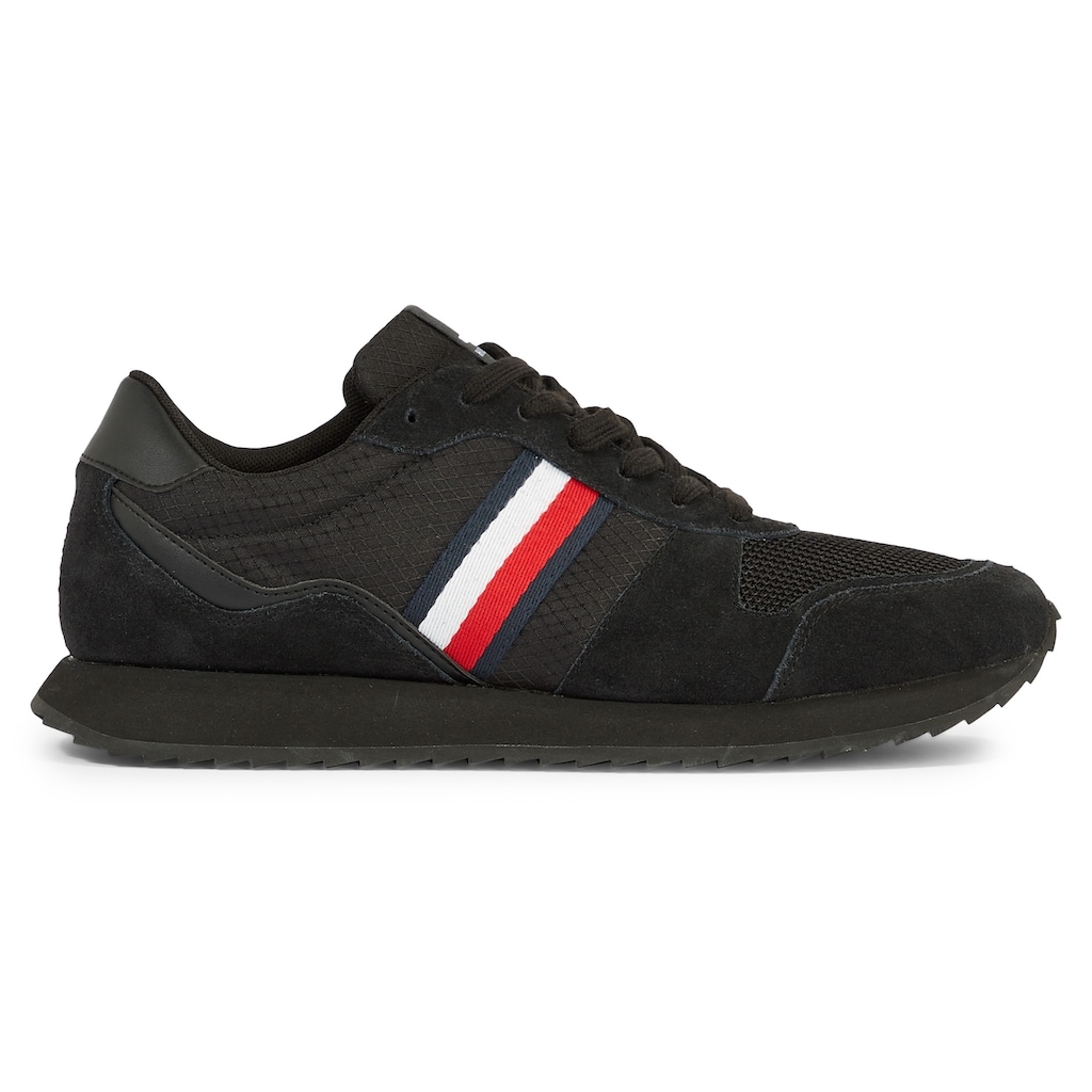 Tommy Hilfiger Sneaker »RUNNER EVO MIX«, mit gepolstertem Schaftrand, Freizeitschuh, Halbschuh, Schnürschuh