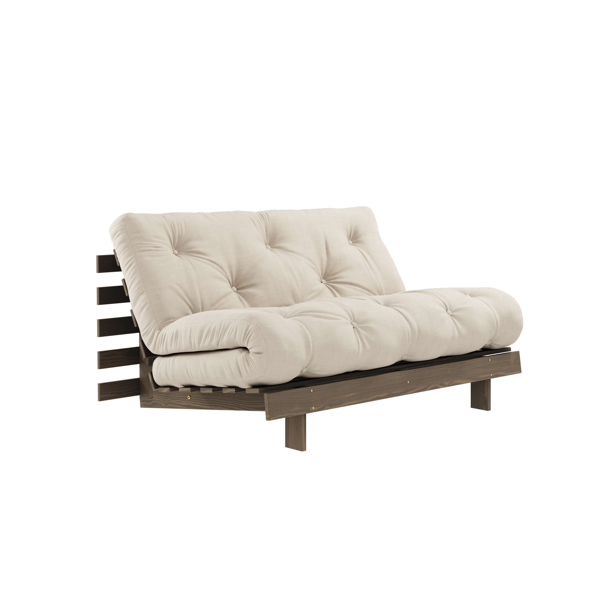 Karup Design Daybett "Roots Sofa Bed, Schlafsofa, Bettfunktion, FSC-Massivholz" Inkl. Futonmatratze, Made in Europe, langlebig, B: 140 oder 160 cm