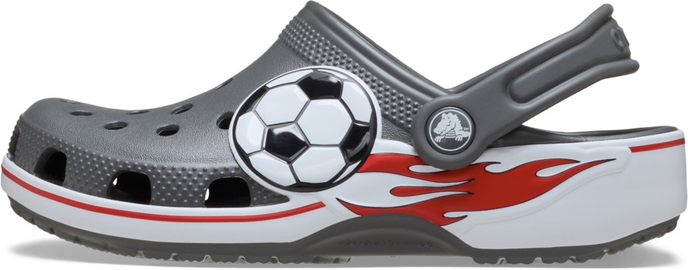 Crocs Clog »Classic Soccer Brand Clog K«, Freizeitschuh, Sandale mit coolem Motiv