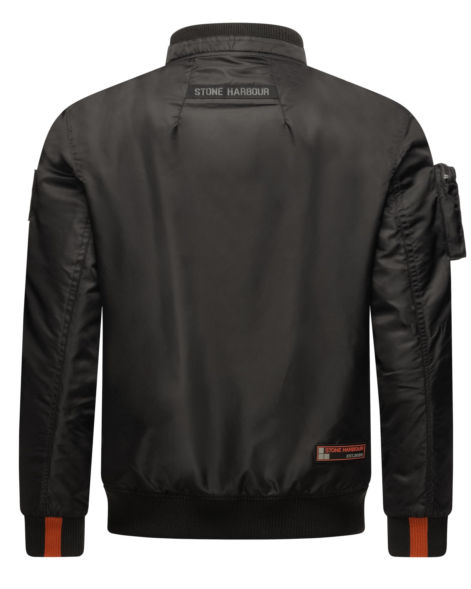 Thumbnail - Stone Harbour Bomberjacke "Berkoo", ohne Kapuze, Coole Herren Pilotenjacke mit praktischer Ärmeltasche
