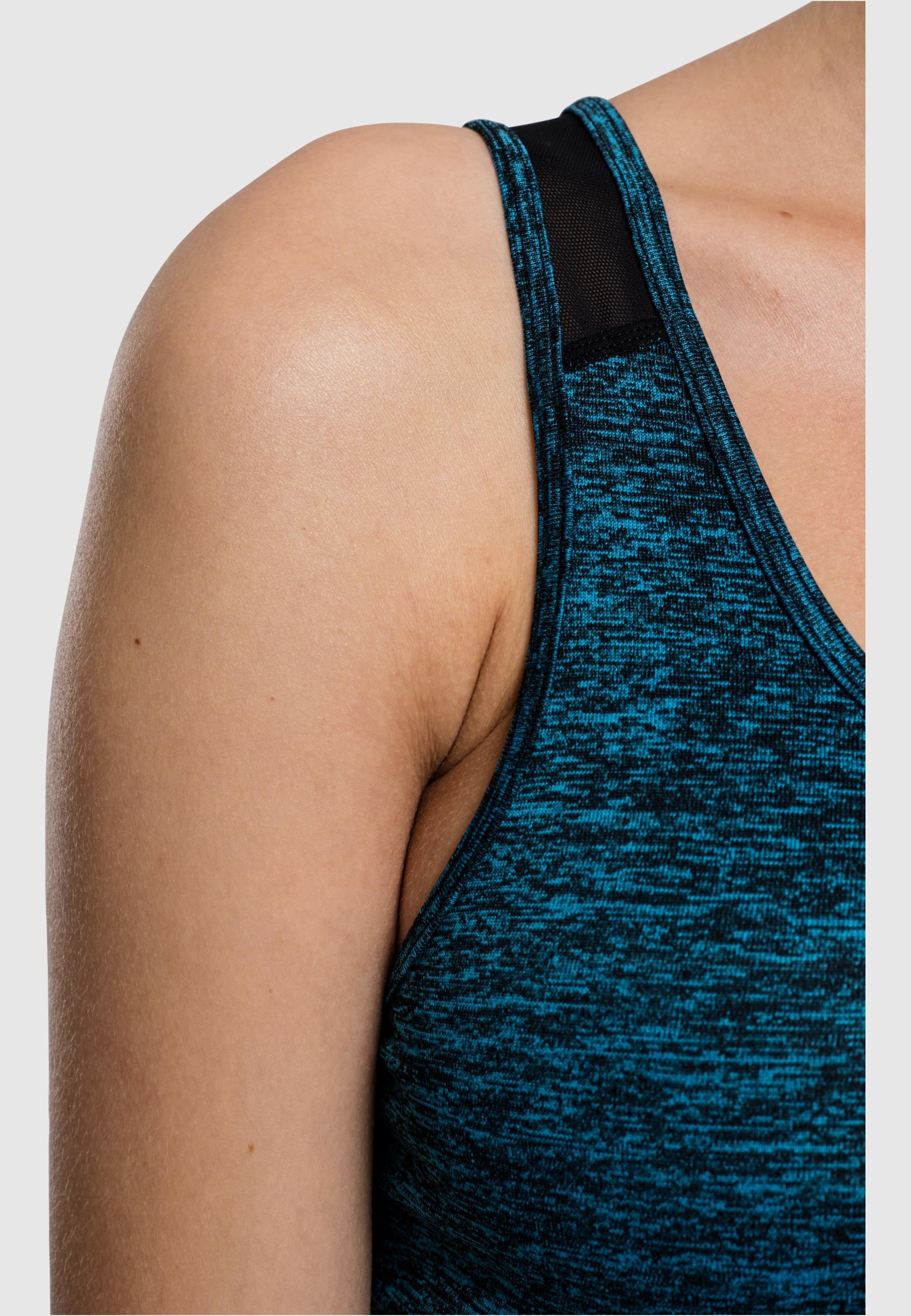 URBAN CLASSICS Muskelshirt »Urban Classics Damen Ladies Active Melange Trainings Top«, (1 tlg.)