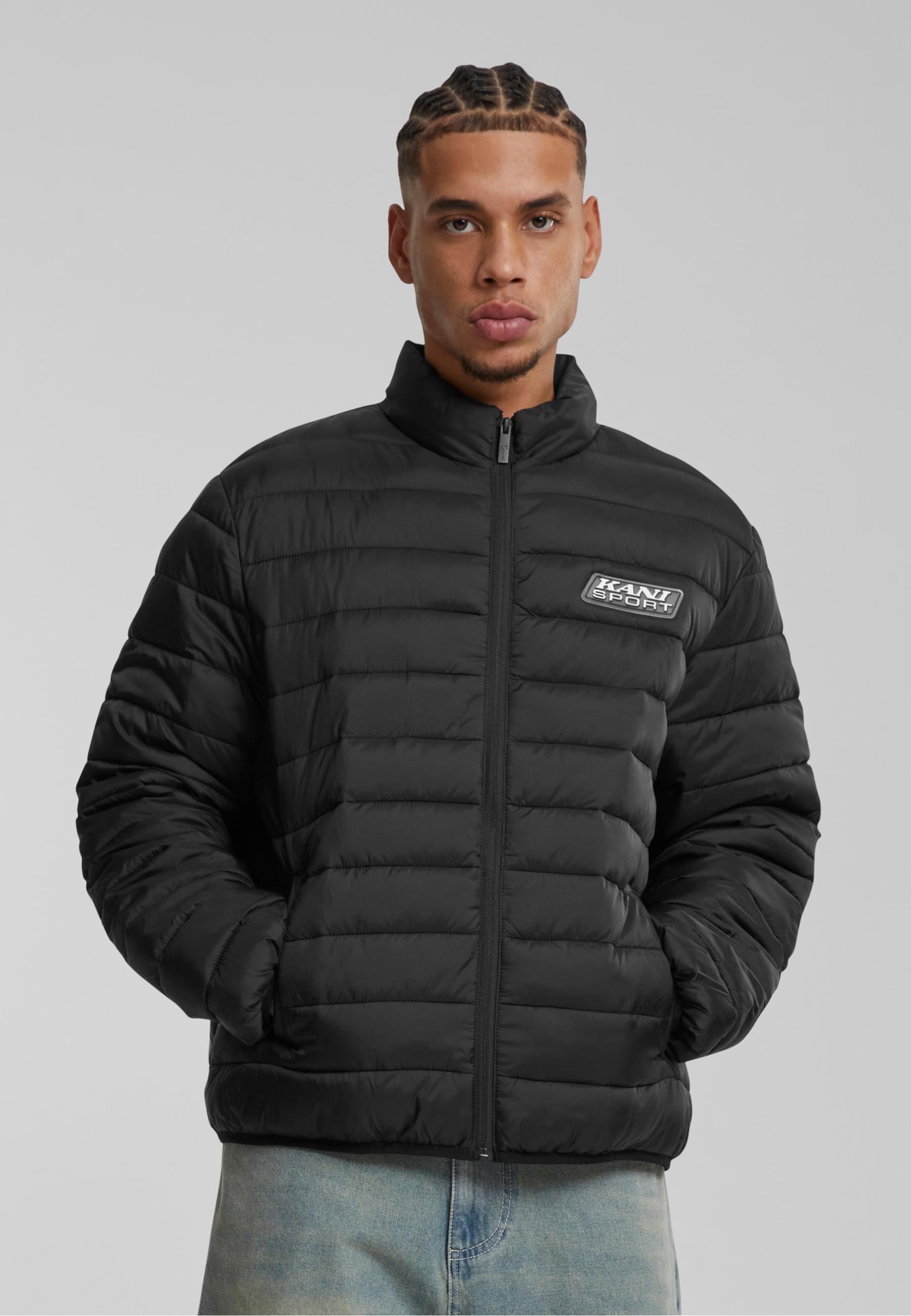 Karl Kani Winterjacke »Karl Kani Karl Kani Sport Patch Light Puffer Jacket«, (1 St.), ohne Kapuze