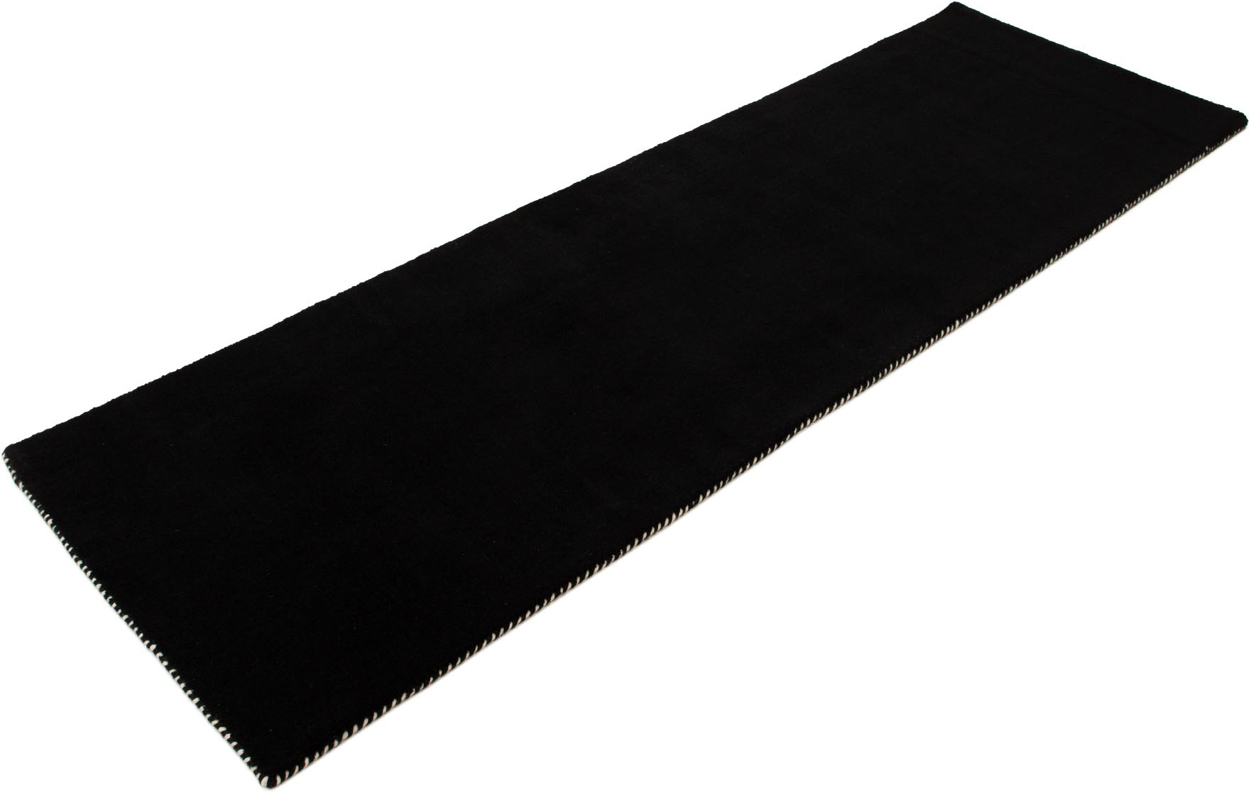 Thumbnail - carpetfine Wollteppich "Gabbeh Lola Uni" rechteckig 14 mm Höhe mit natürlichem Pflanzenmaterial von Hand gewebt, auch in...