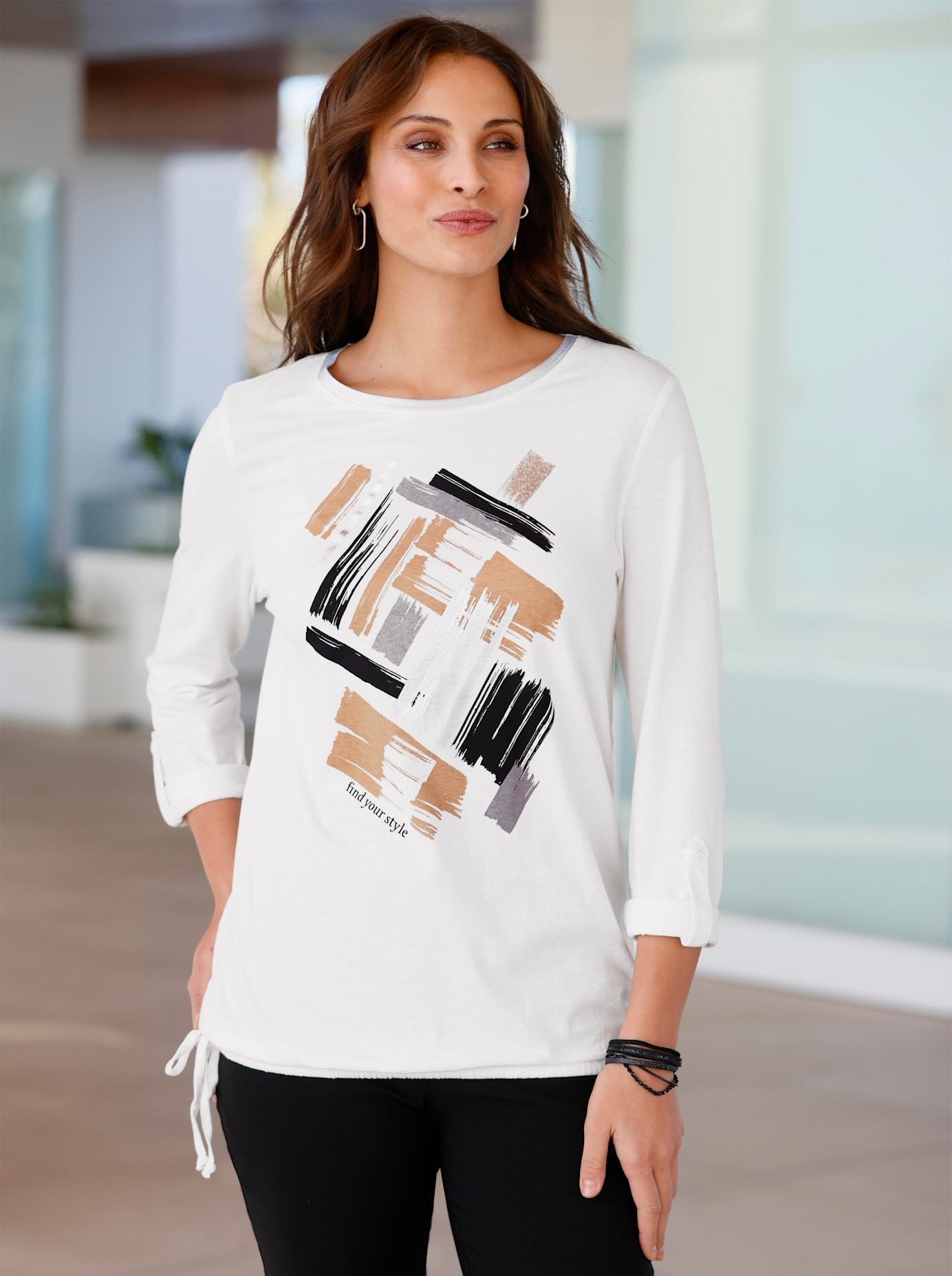 Inspirationen Langarmshirt "Print-Shirt", (1 tlg.) günstig online kaufen