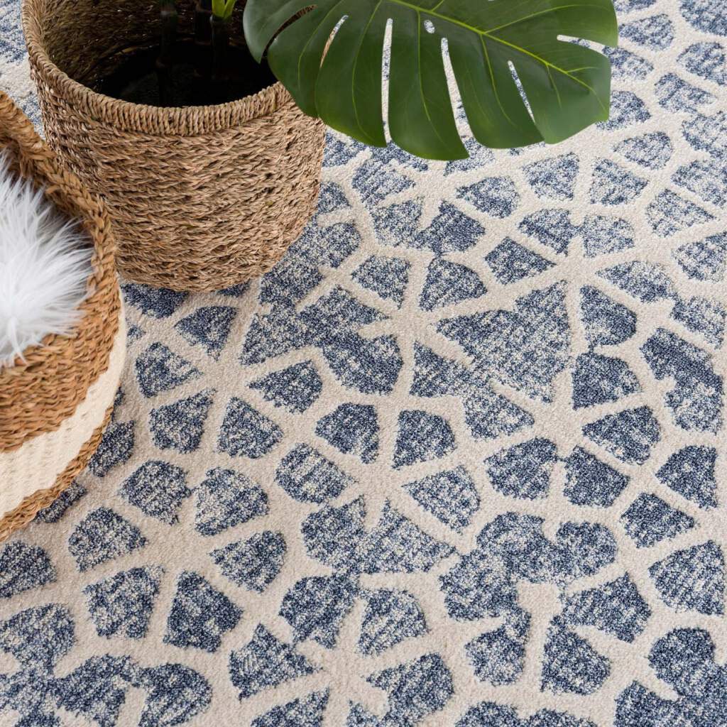 Carpet City Teppich »Art 1271« rechteckig 7 mm Höhe Läufer, Kurzflor, Skandi-Muster, ideal für Wohnzimmer & Schlafzimmer