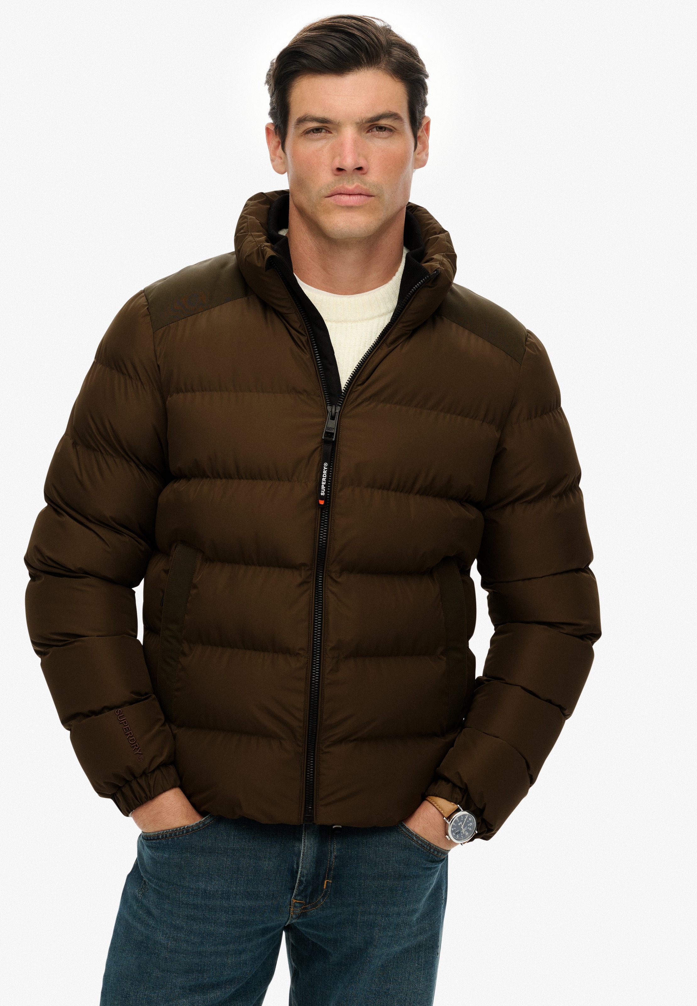 Superdry Steppjacke "SPORTS PUFFER JACKET", ohne Kapuze günstig online kaufen