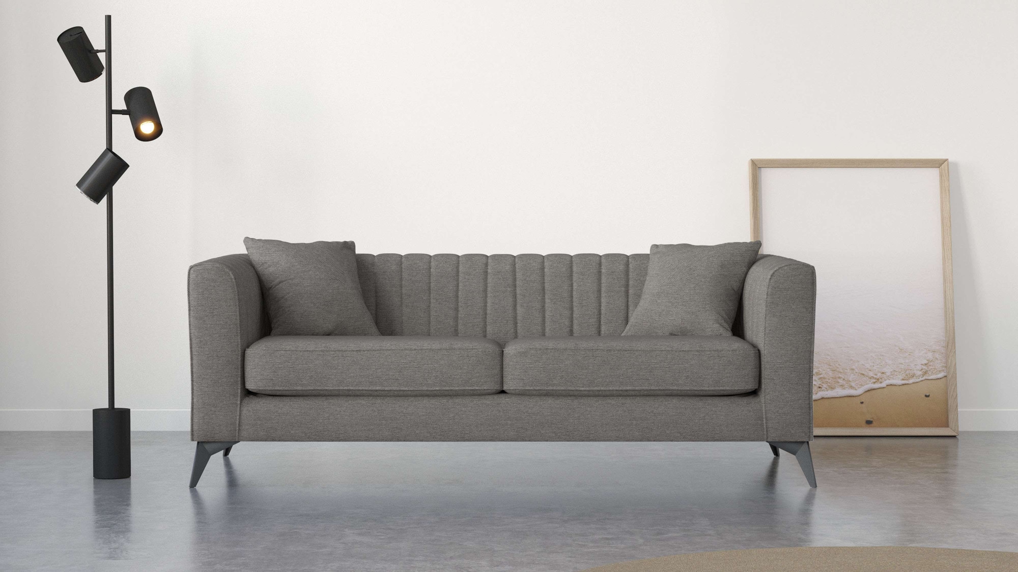 Places of Style 3-Sitzer "MATTHEW elegantes Designsofa, Maße B/T/H: 201/86/ günstig online kaufen