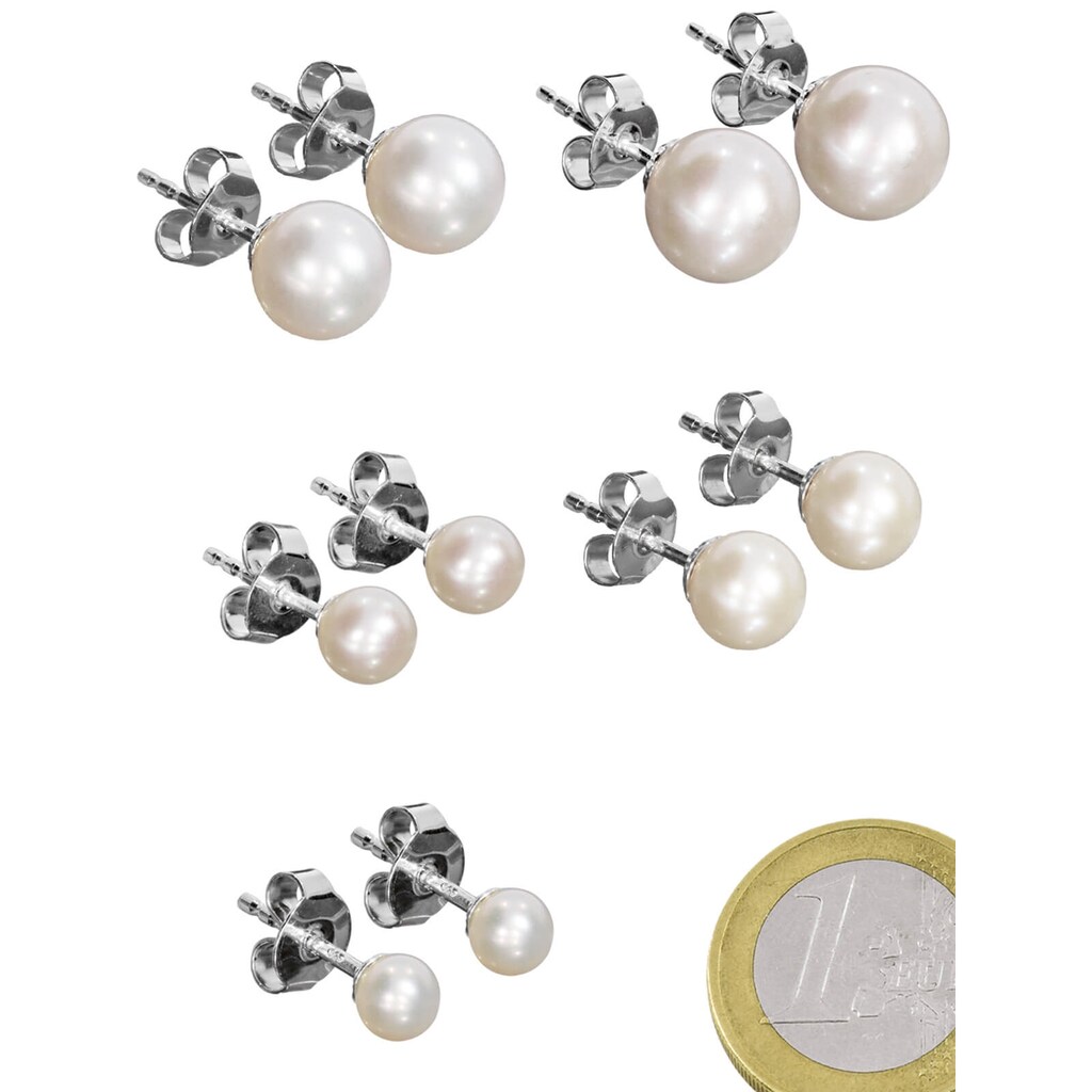 Adelia´s Paar Ohrhänger »Damen Schmuck Perle Ohrstecker Ohrringe 925 Silber«