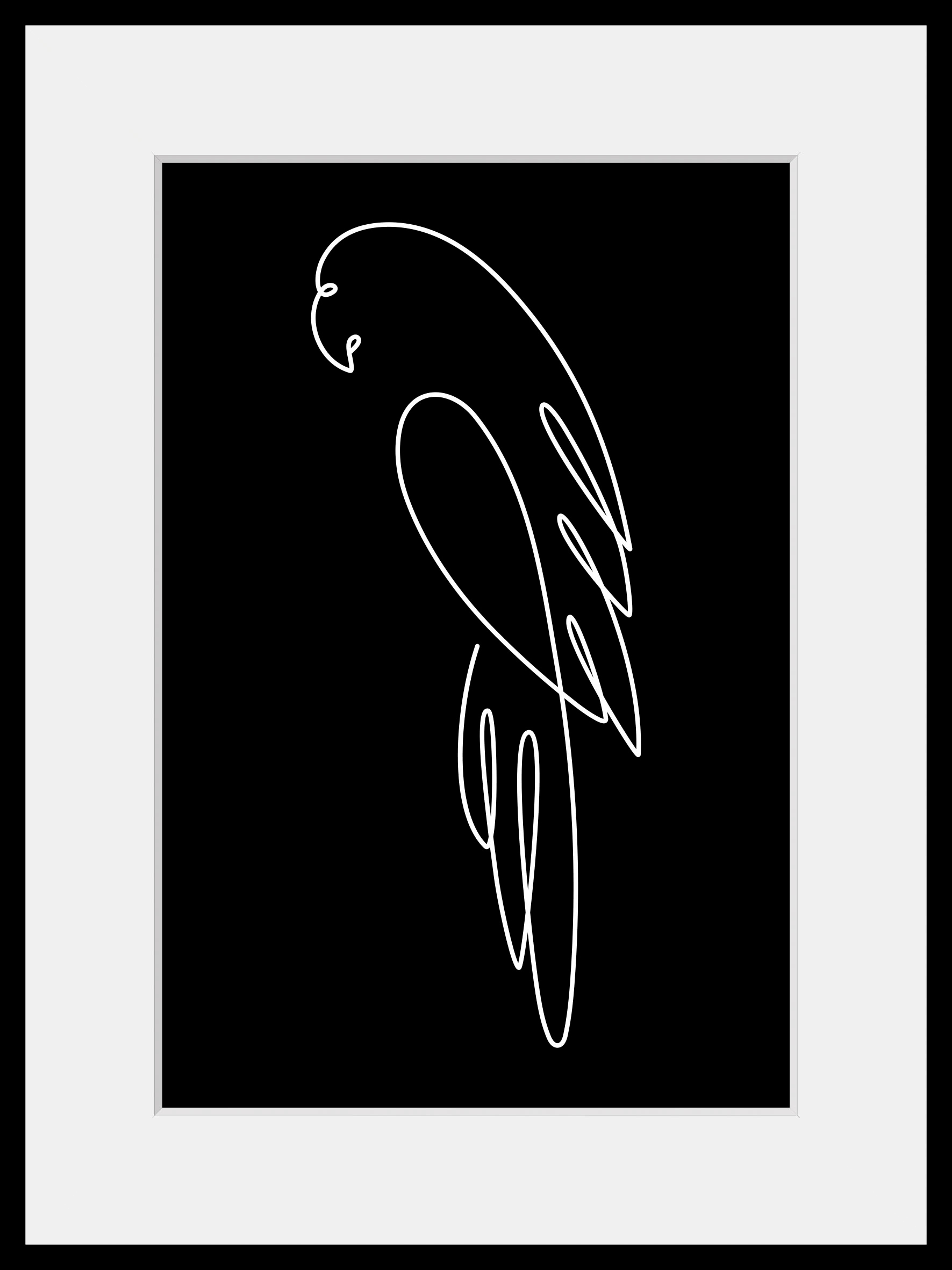 queence Bild »Coco Picasso«, (1 St.), HD Premium Poster-Druck inkl. Holzrahmen