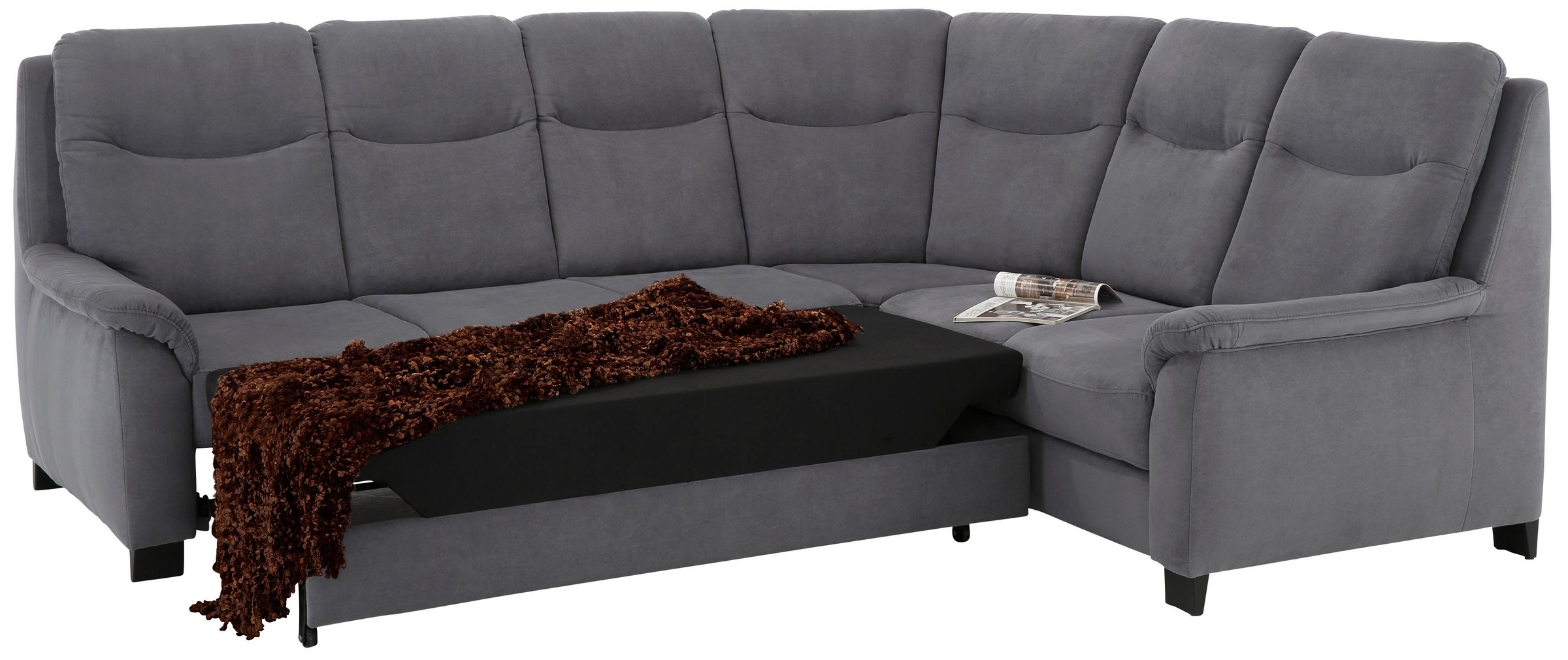 Home affaire Ecksofa »Boccaccio L-Form«, mit Federkern, incl. Kopfteilverstellung, wahlweise Bettfunktion