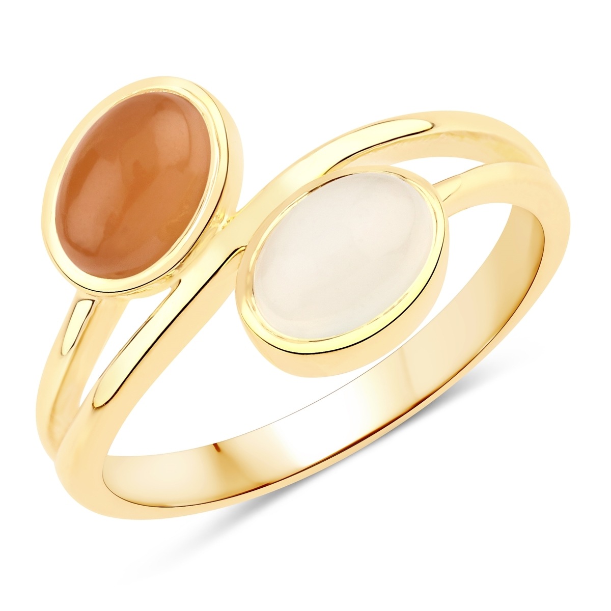 Fingerring RAFAELA DONATA "K710" Gr. 58, gelbgold, Fingerringe, Damen, 58, Silber 925 (Sterlingsilber), 2,3mm, Fingerring, aus Sterling Silber