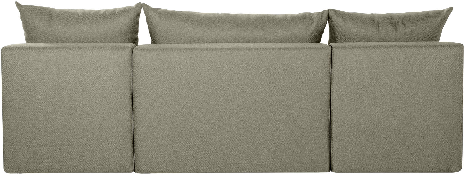 COLLECTION AB Wohnlandschaft »Pico U-Form«, Breite 220, ohne Armlehne mit Schlaffunktion, Bettkasten