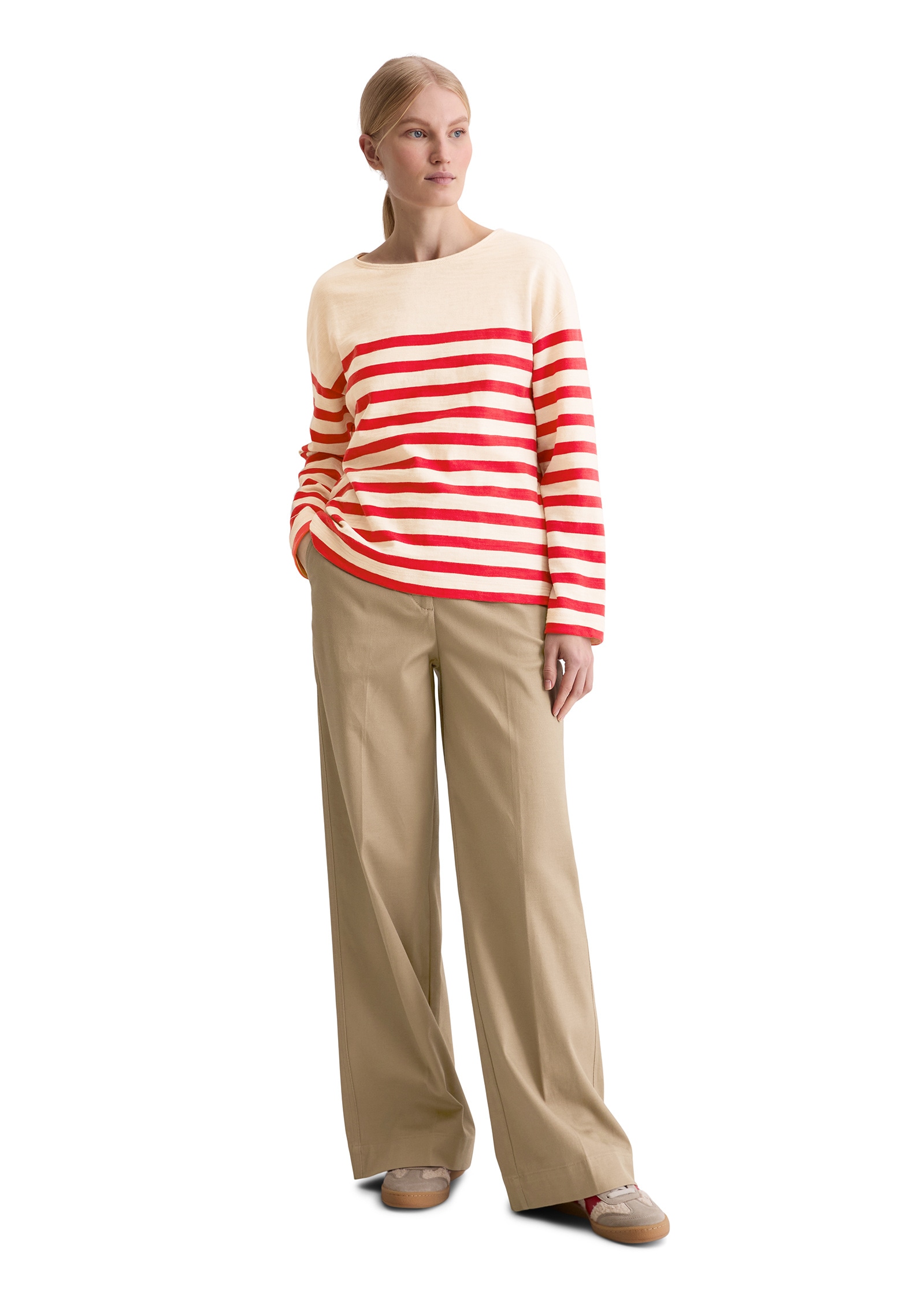 Marc O'Polo Langarmshirt »aus garngefärbtem Heavy-Slub-Jersey«