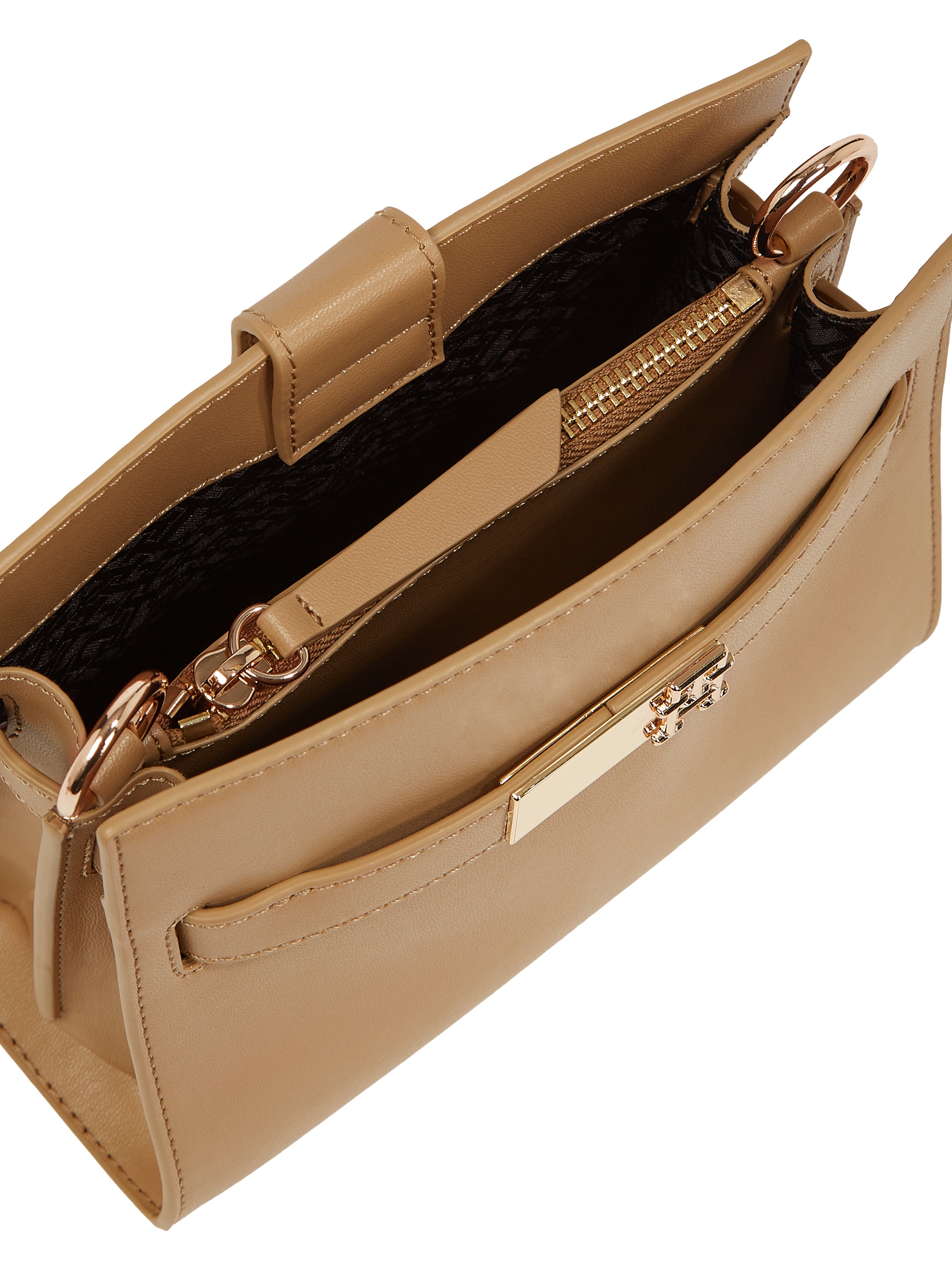 Tommy Hilfiger Schultertasche »TH HERITAGE MINI SATCHEL«, Damen Abendtasche, Henkeltasche Schultertasche mit Verzierungen