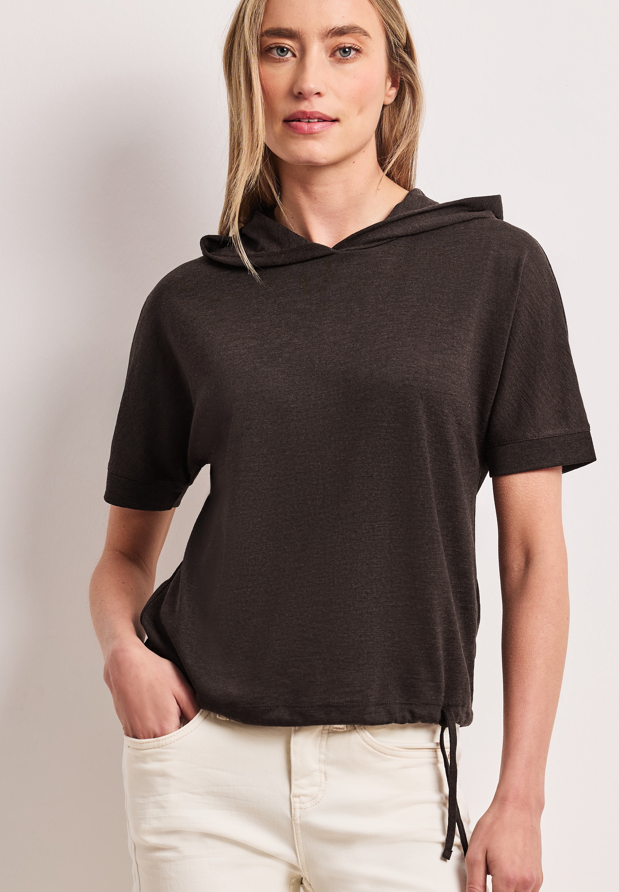 STREET ONE T-Shirt mit Kapuze