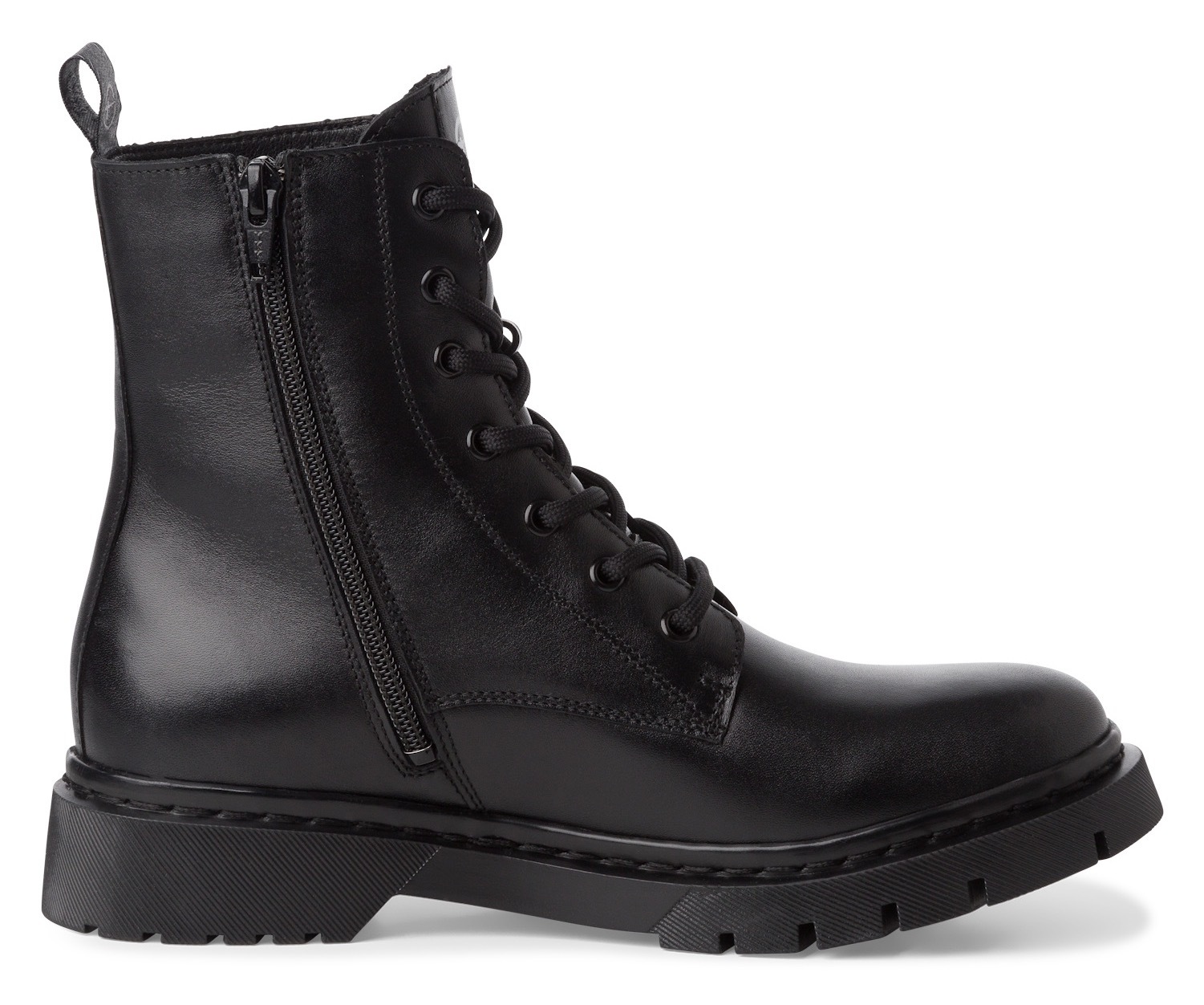Tamaris Winterboots, Blockabsatz, Schnürboots, Winterstiefelette, T-Logo an der Zunge