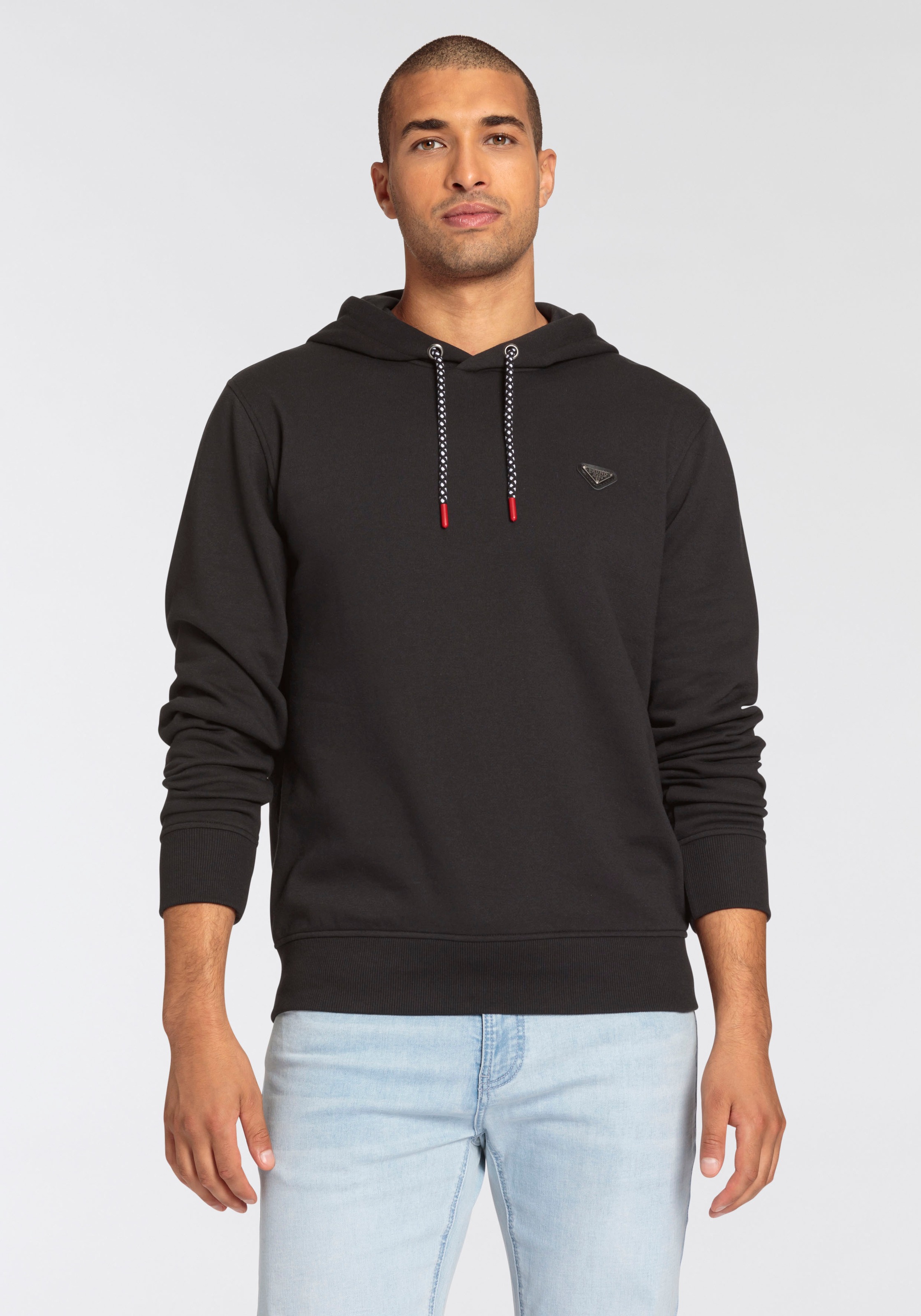 Bruno Banani Kapuzensweatshirt, schmale Passform, mit Logodruck, aus Baumwo günstig online kaufen