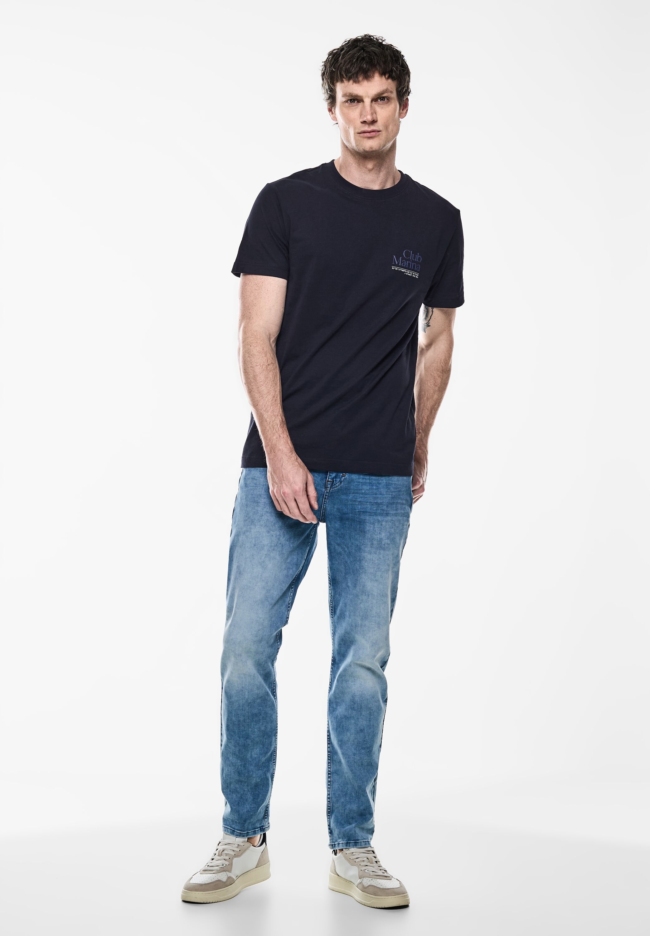 STREET ONE MEN T-Shirt, aus reiner Baumwolle