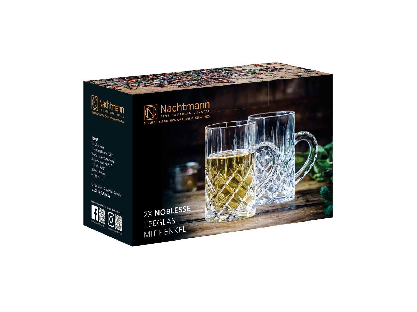 Nachtmann Teeglas "Teegläser Noblesse 250 ml 2er Set transparent"